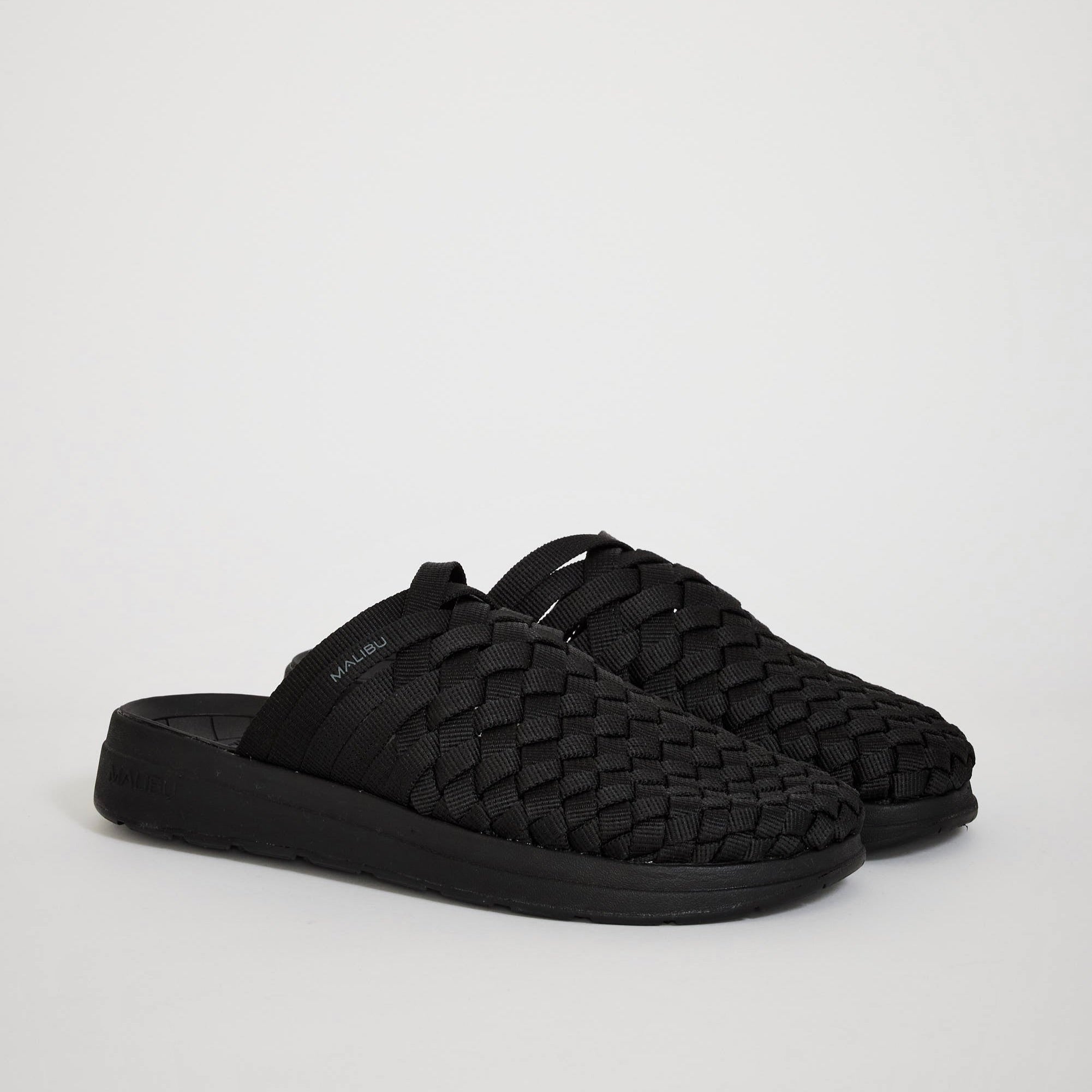 Malibu Sandals | Colony Polyester Black/Black | Maplestore
