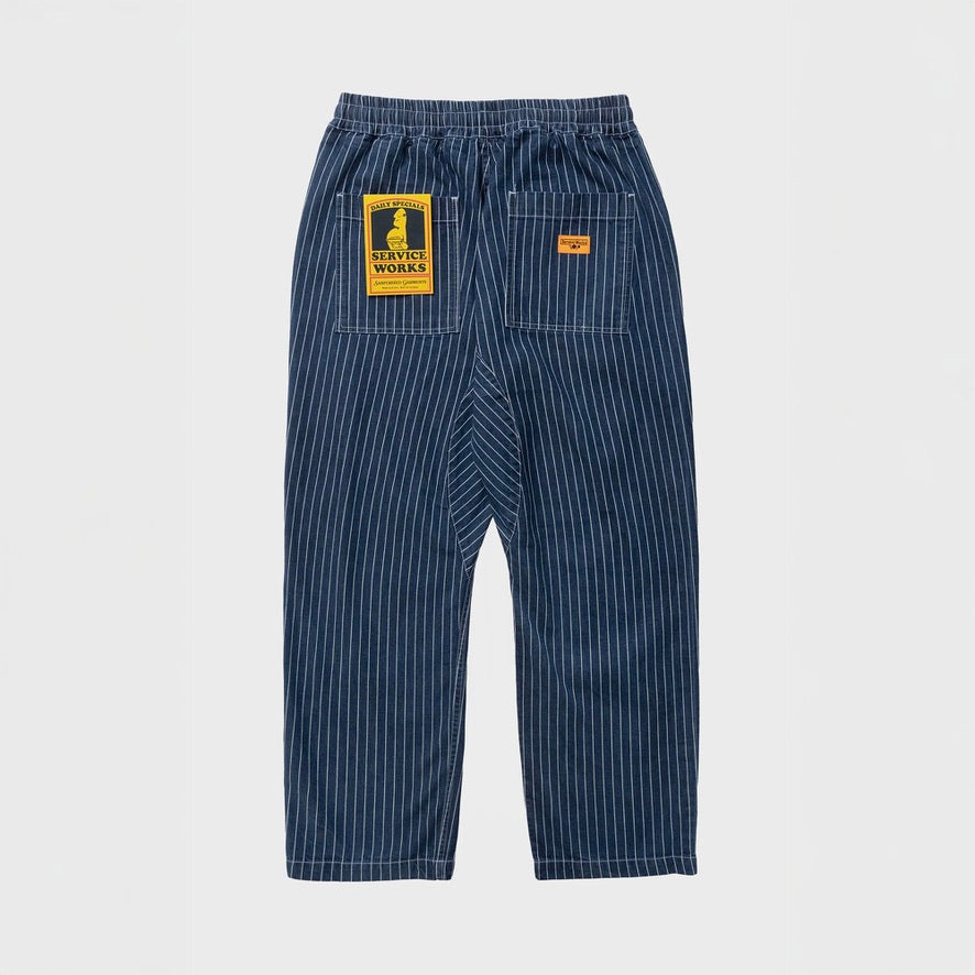 Service Works | Pinstripe Chef Denim Pants Indigo | Maplestore