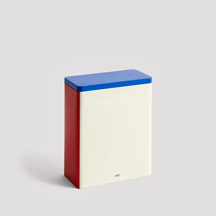 HAY | Tin Container X-Large White/Blue/Red | Maplestore
