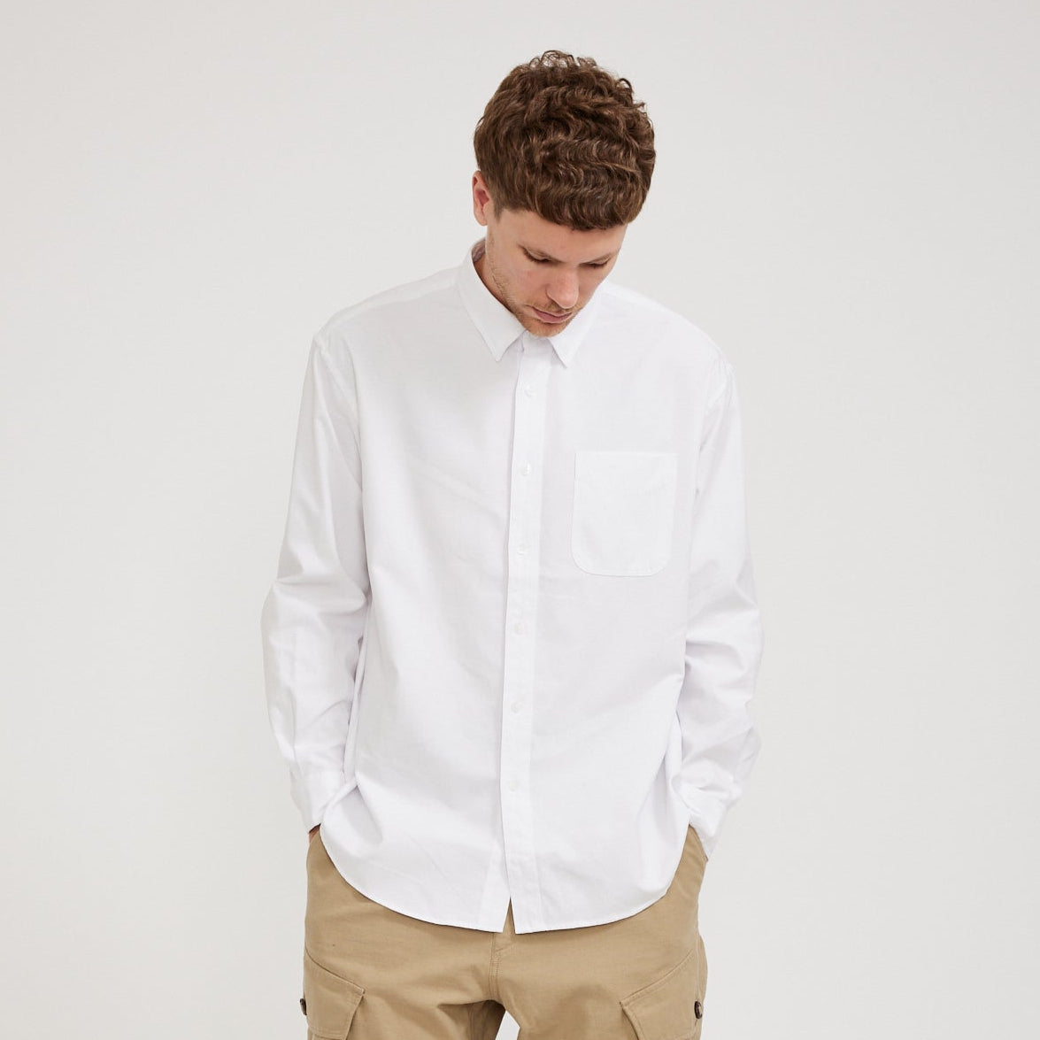 Frizmworks | OG Oxford Oversized Shirt White | Maplestore