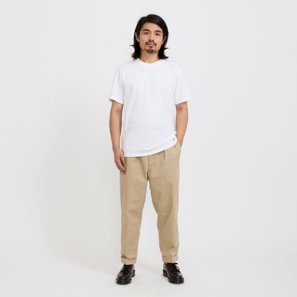 2 Pleats Twill Pant Khaki