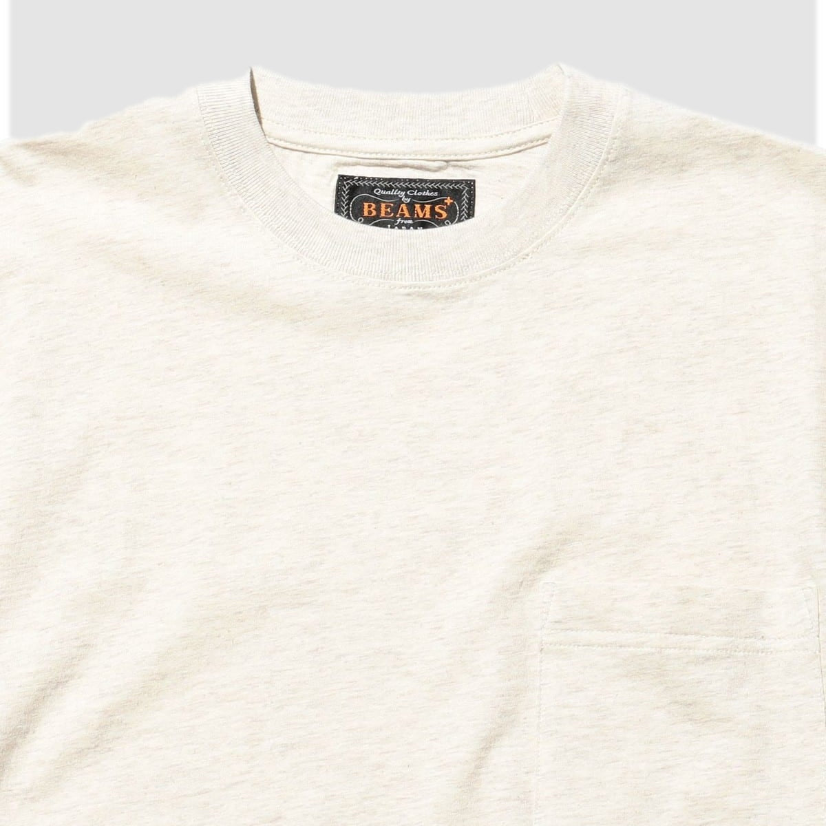Pocket Tee Solid Oatmeal