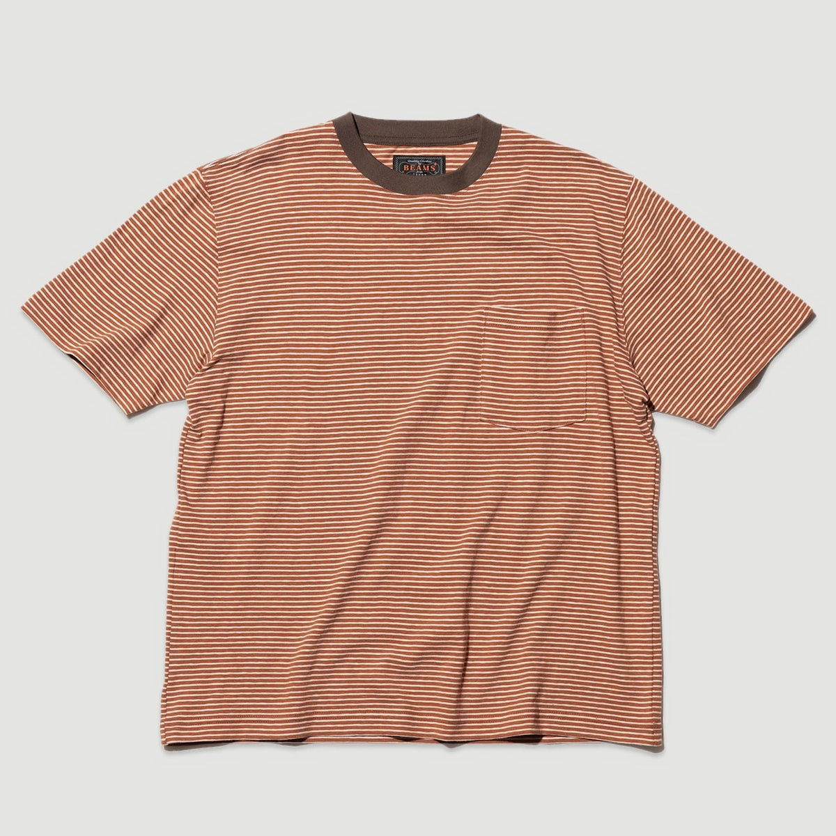 Pocket Tee Multi Stripe 3 Orange