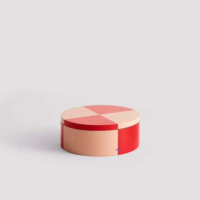 HAY | Tin Container Round Red/Pink | Maplestore