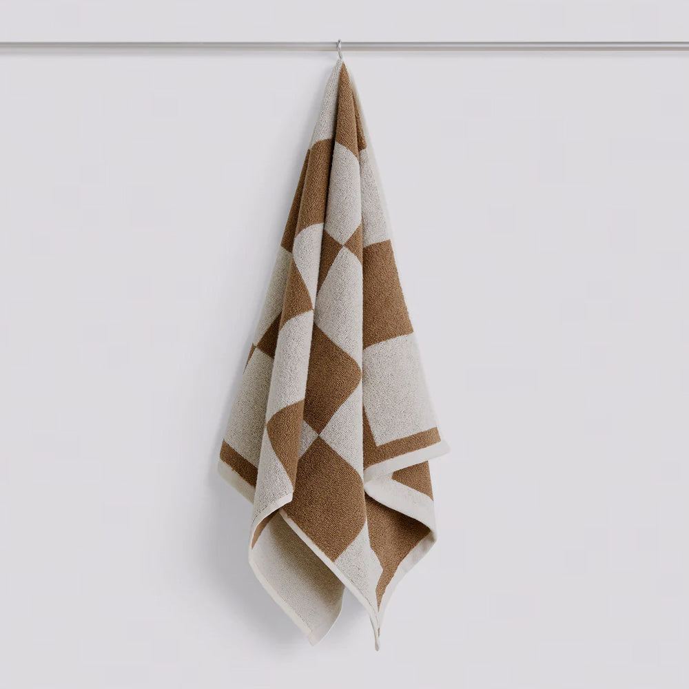 Check Hand Towel Cappuccino