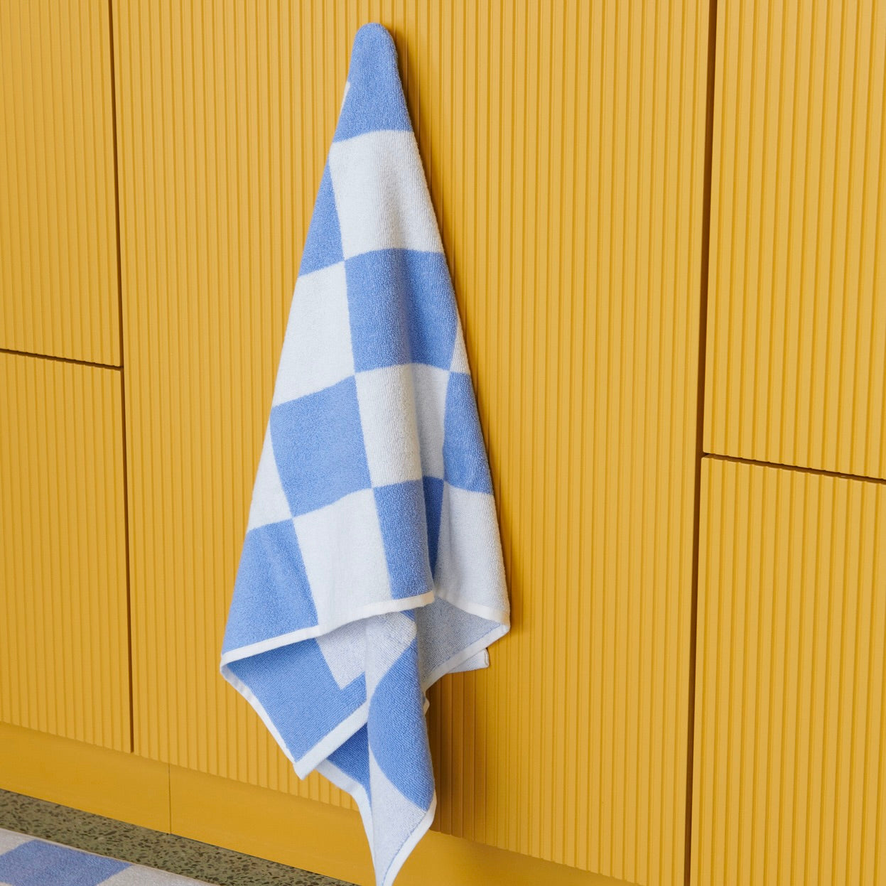 HAY | Check Bath Towel Sky Blue | Maplestore
