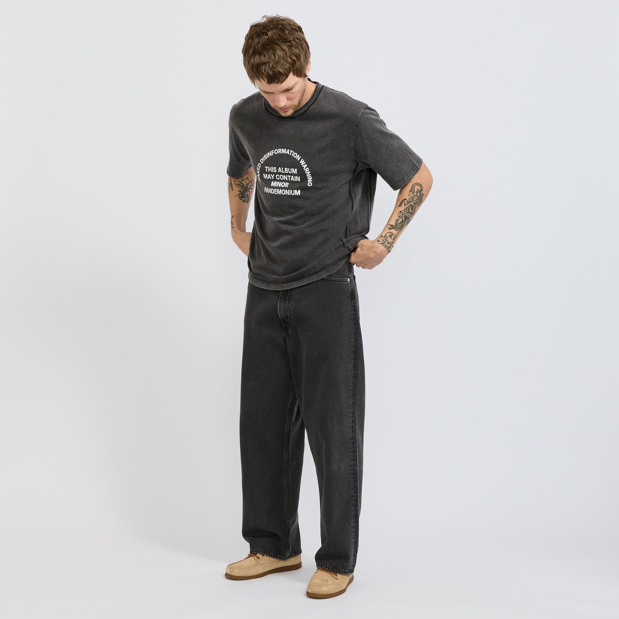 Naked Disinformation SS Tee Vintage Black