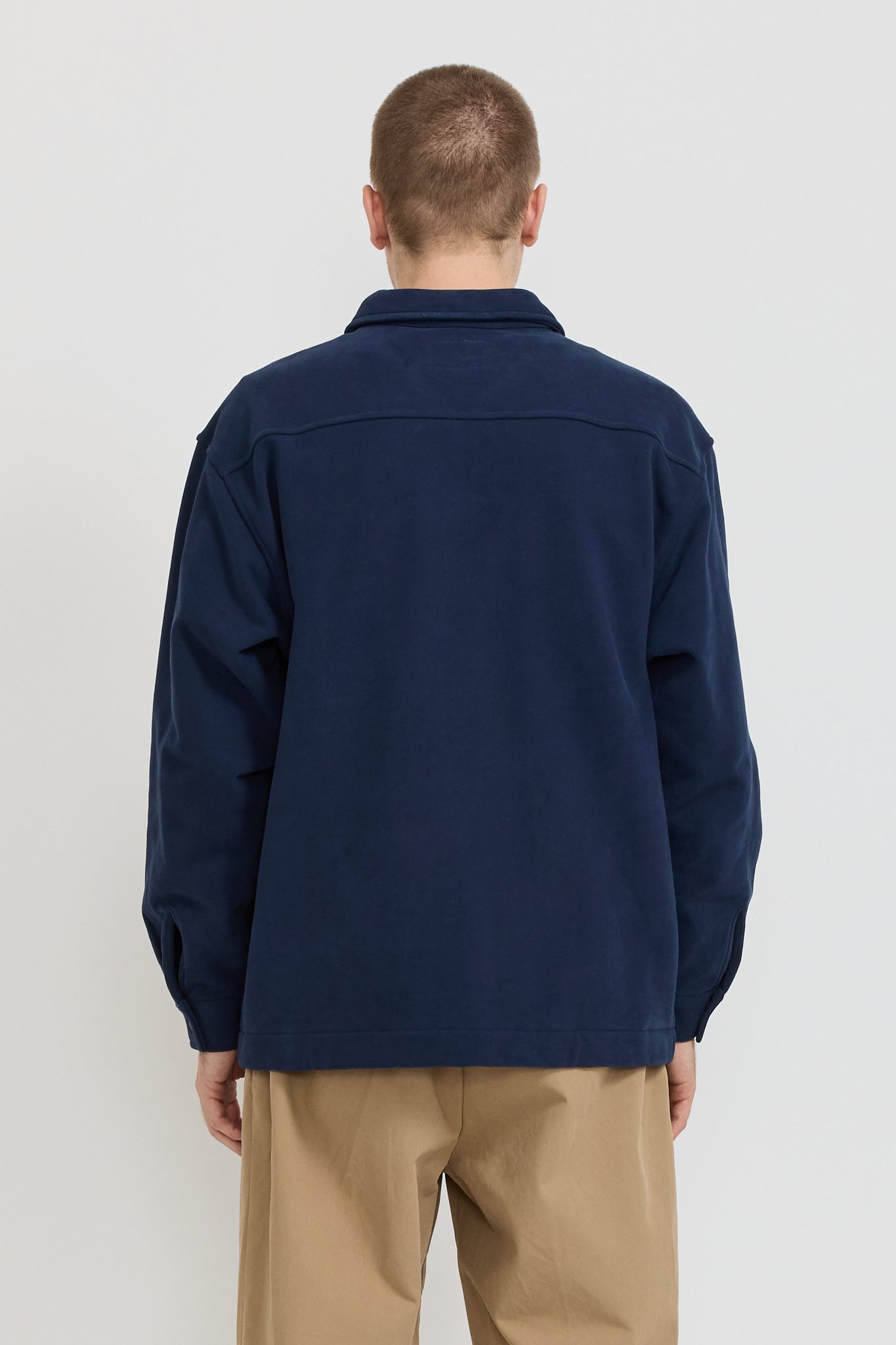 Adsum | Fleece Overshirt Dark Navy | Maplestore