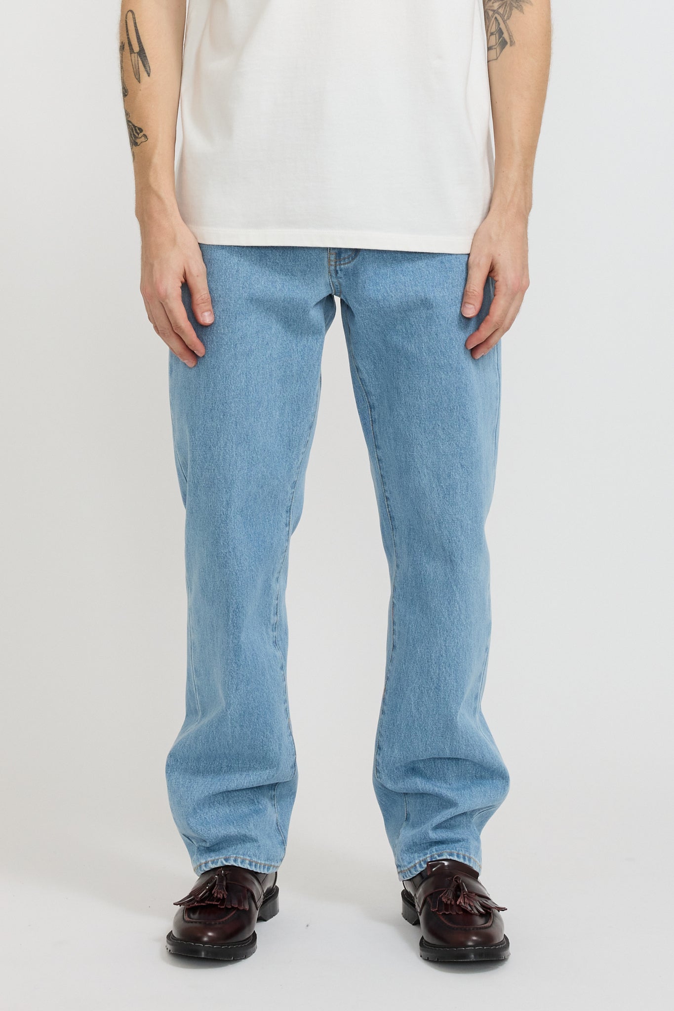 Adsum | Relaxed Fit OD Denim Bleached Washed | Maplestore
