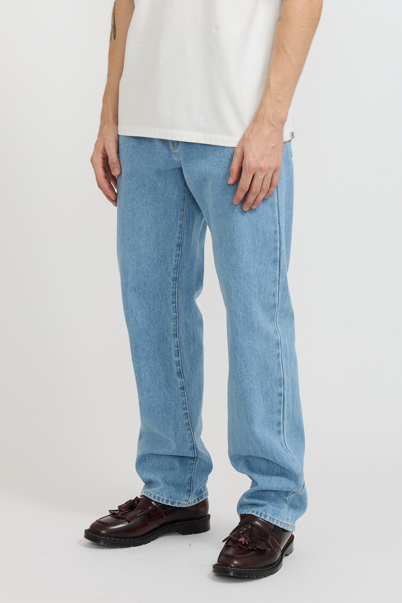 Adsum | Relaxed Fit OD Denim Bleached Washed | Maplestore