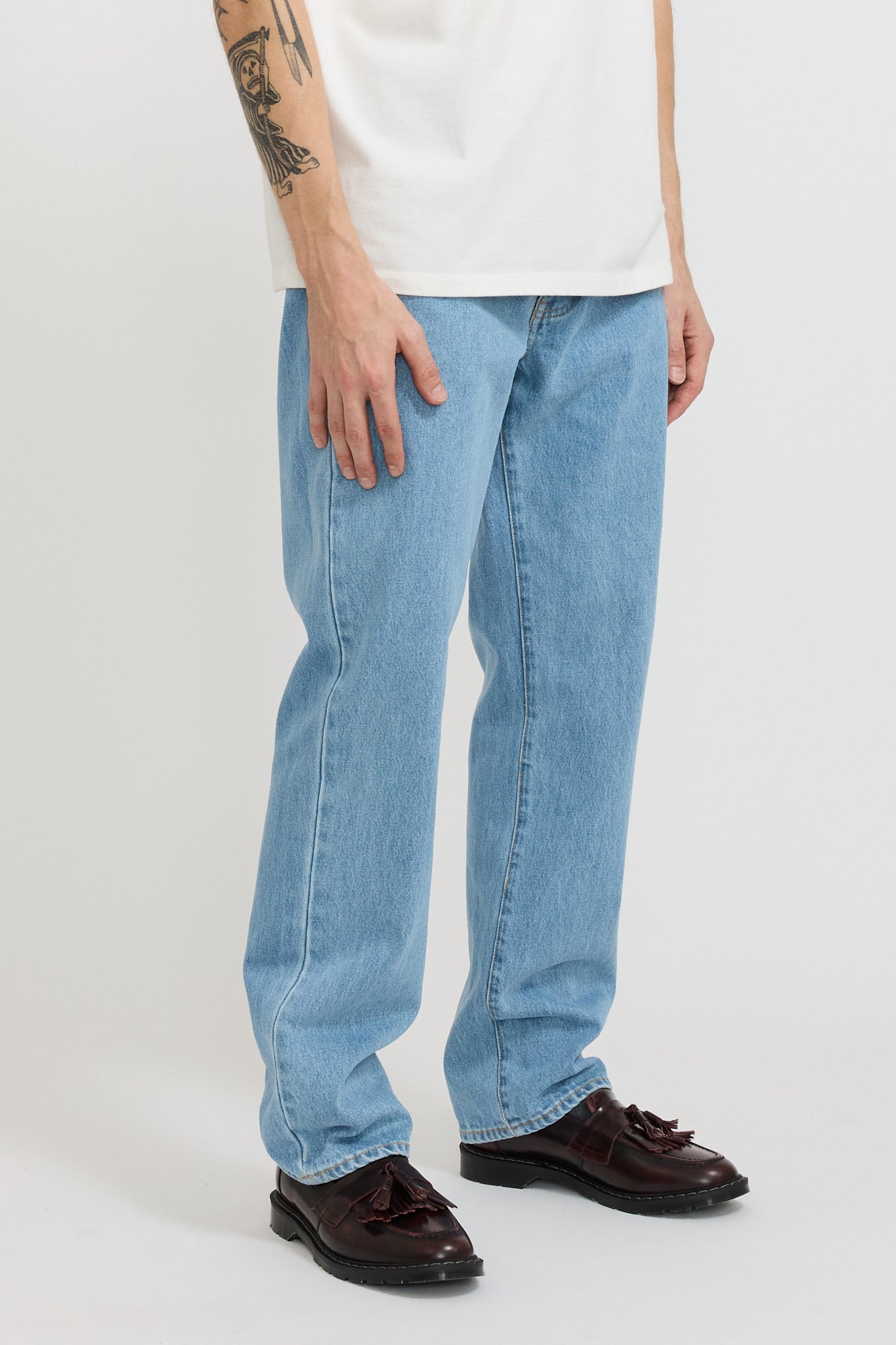 Adsum | Relaxed Fit OD Denim Bleached Washed | Maplestore