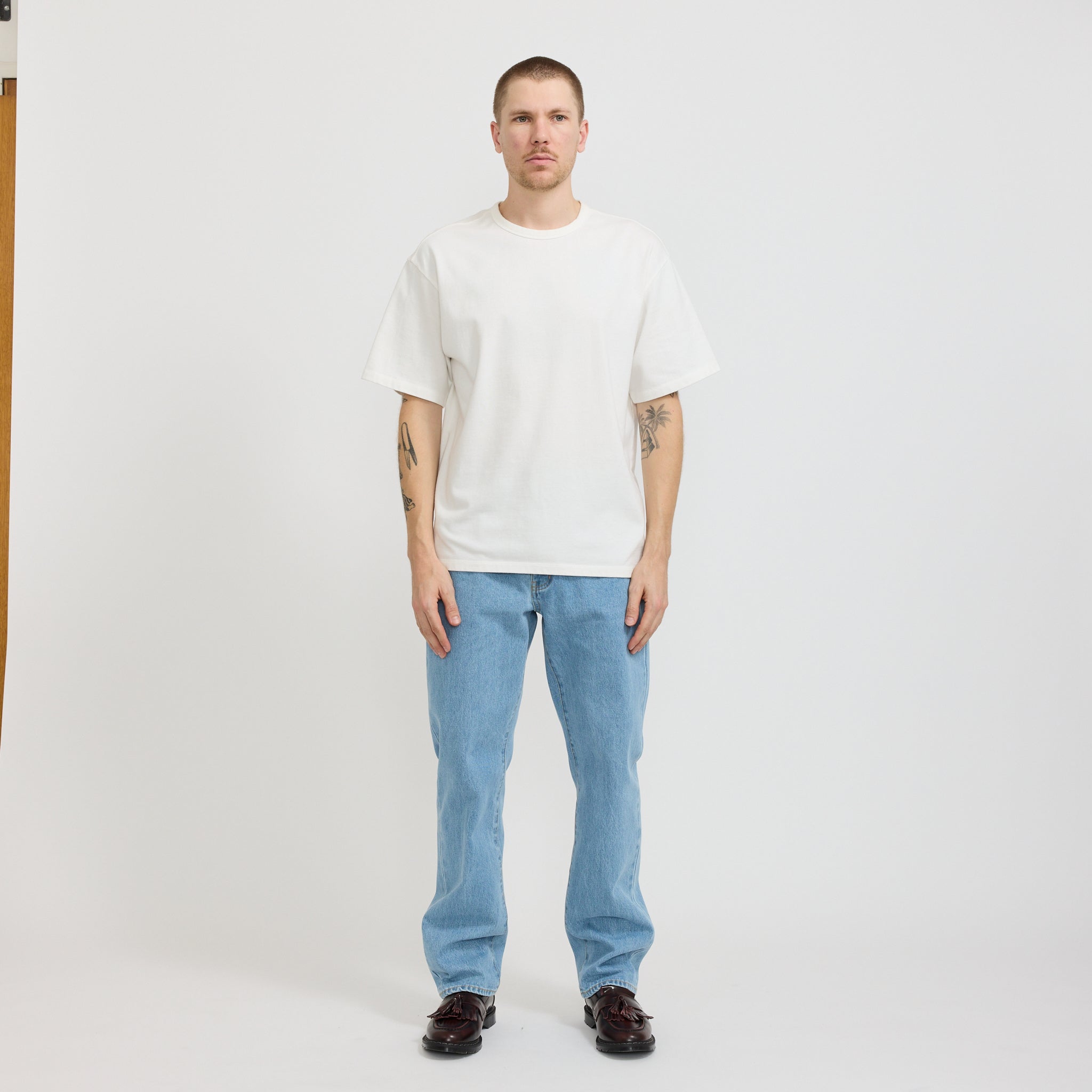 Relaxed Fit OD Denim Bleached Washed
