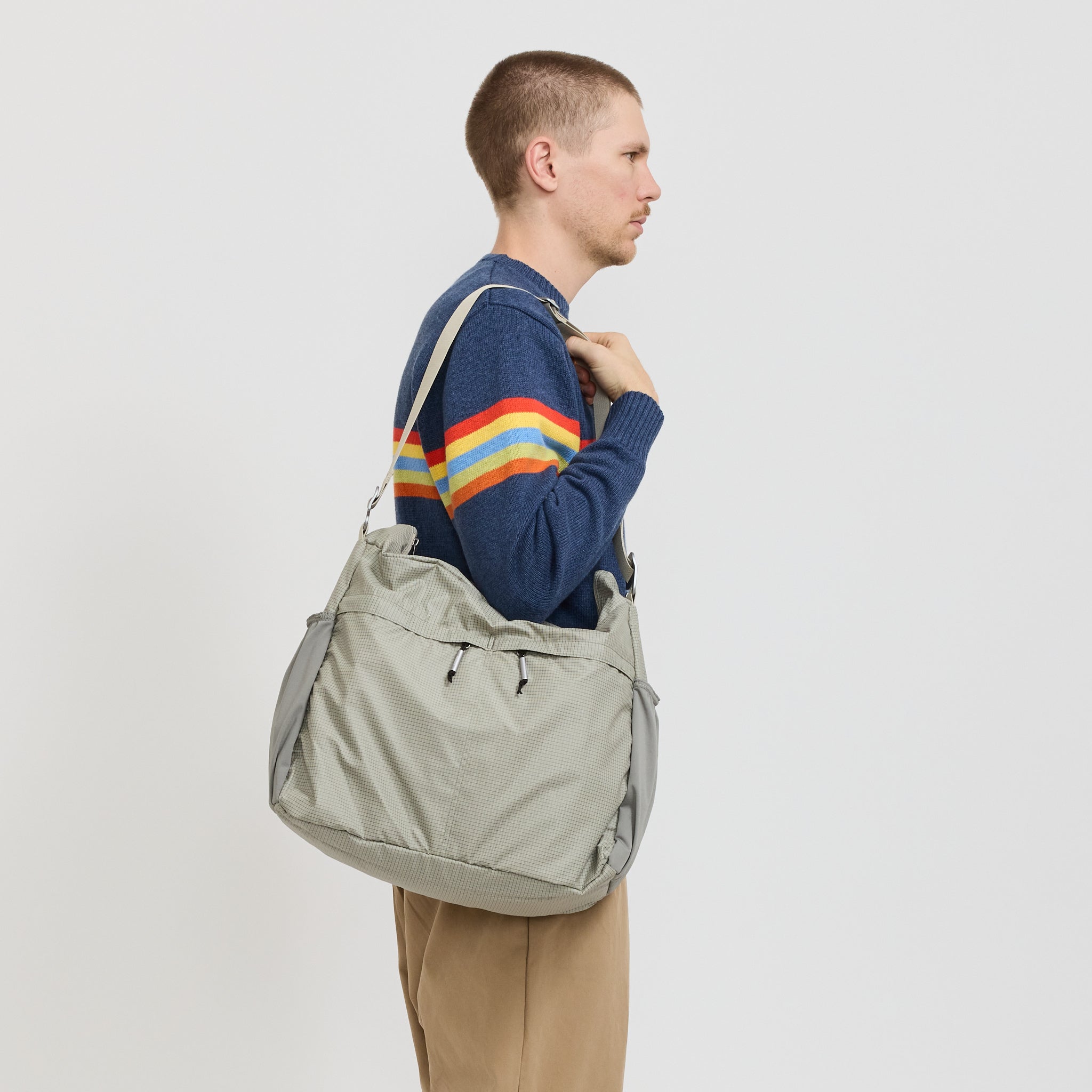 XL Zip Tote Grey