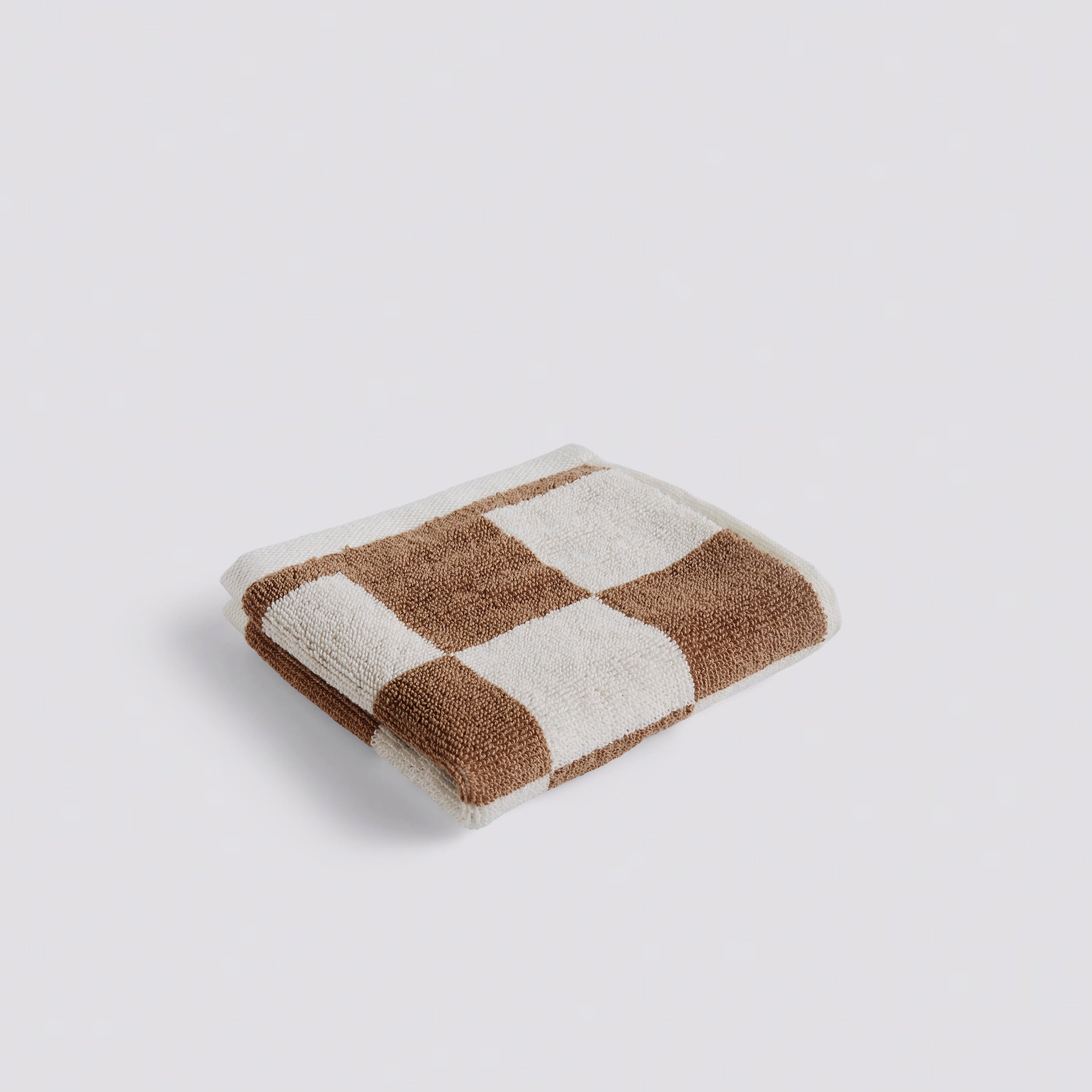 Check Wash Cloth Cappuccino