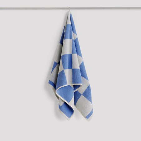 HAY | Check Hand Towel Sky Blue | Maplestore