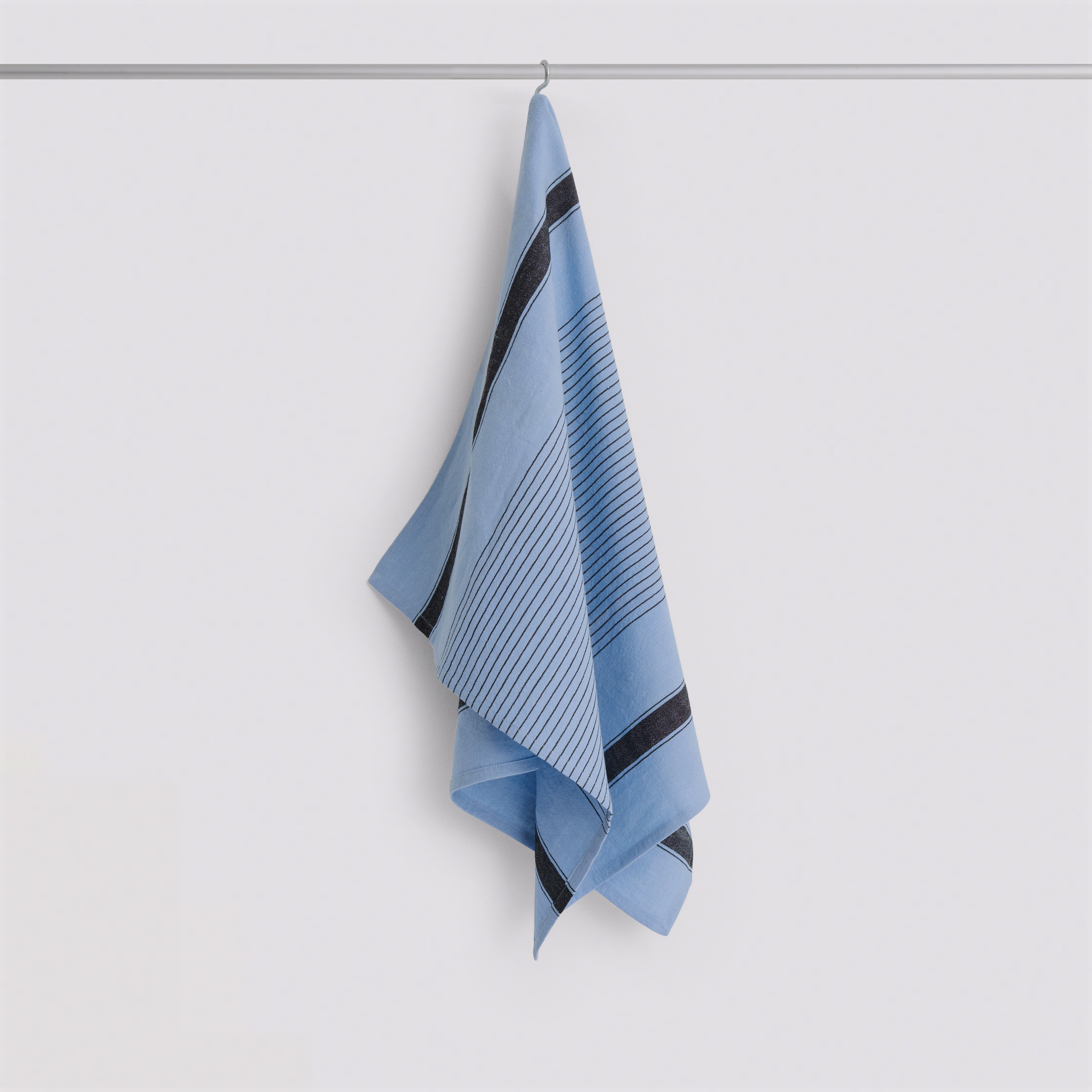 Linear Tea Towel Sky Blue