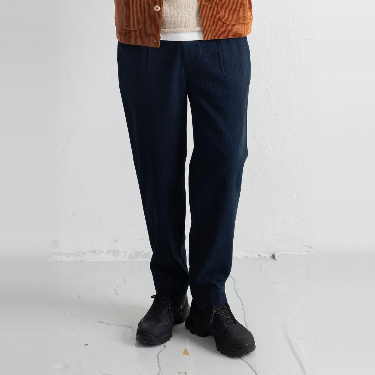 Signal Pant Deep Indigo Herringbone