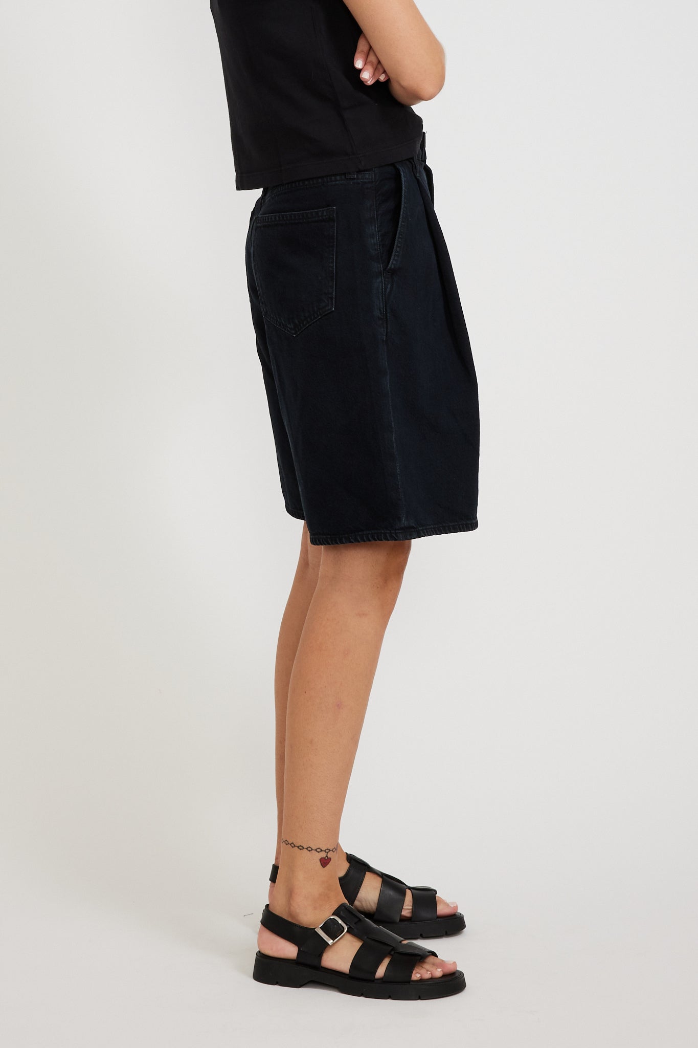 Agolde | Ellis Trouser Short Crushed | Maplestore
