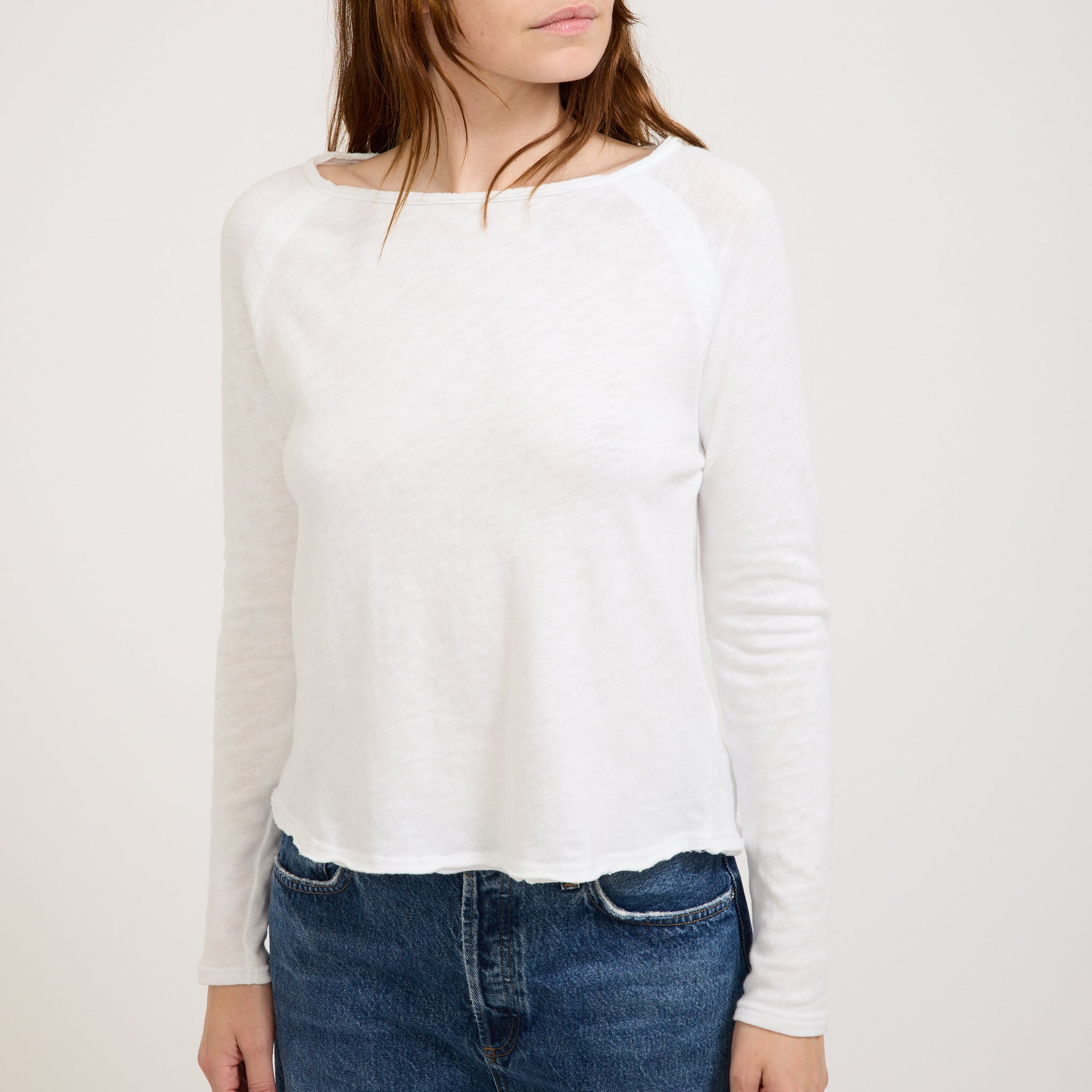 American Vintage | Sonoma L/S T-Shirt White | Maplestore