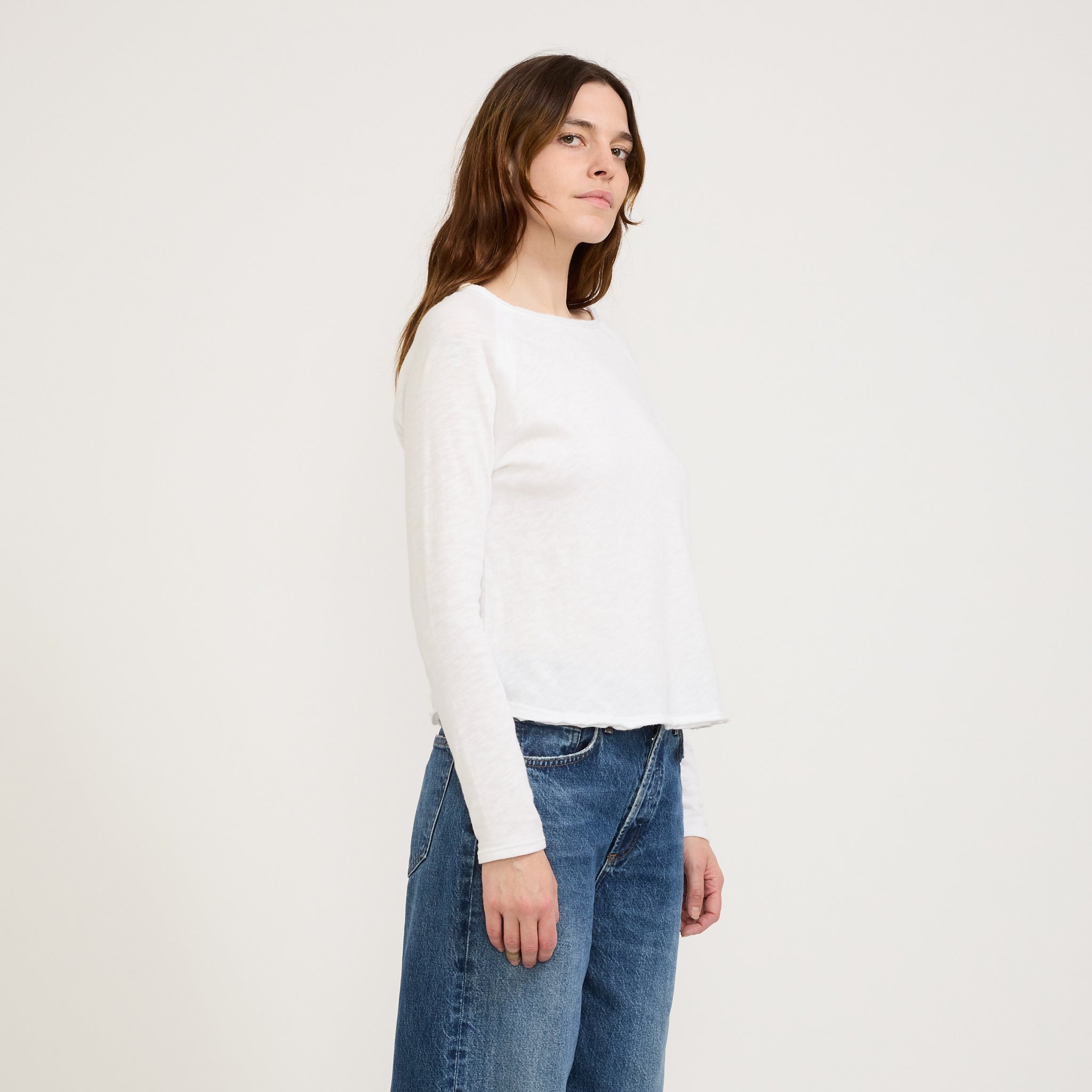 American Vintage | Sonoma L/S T-Shirt White | Maplestore