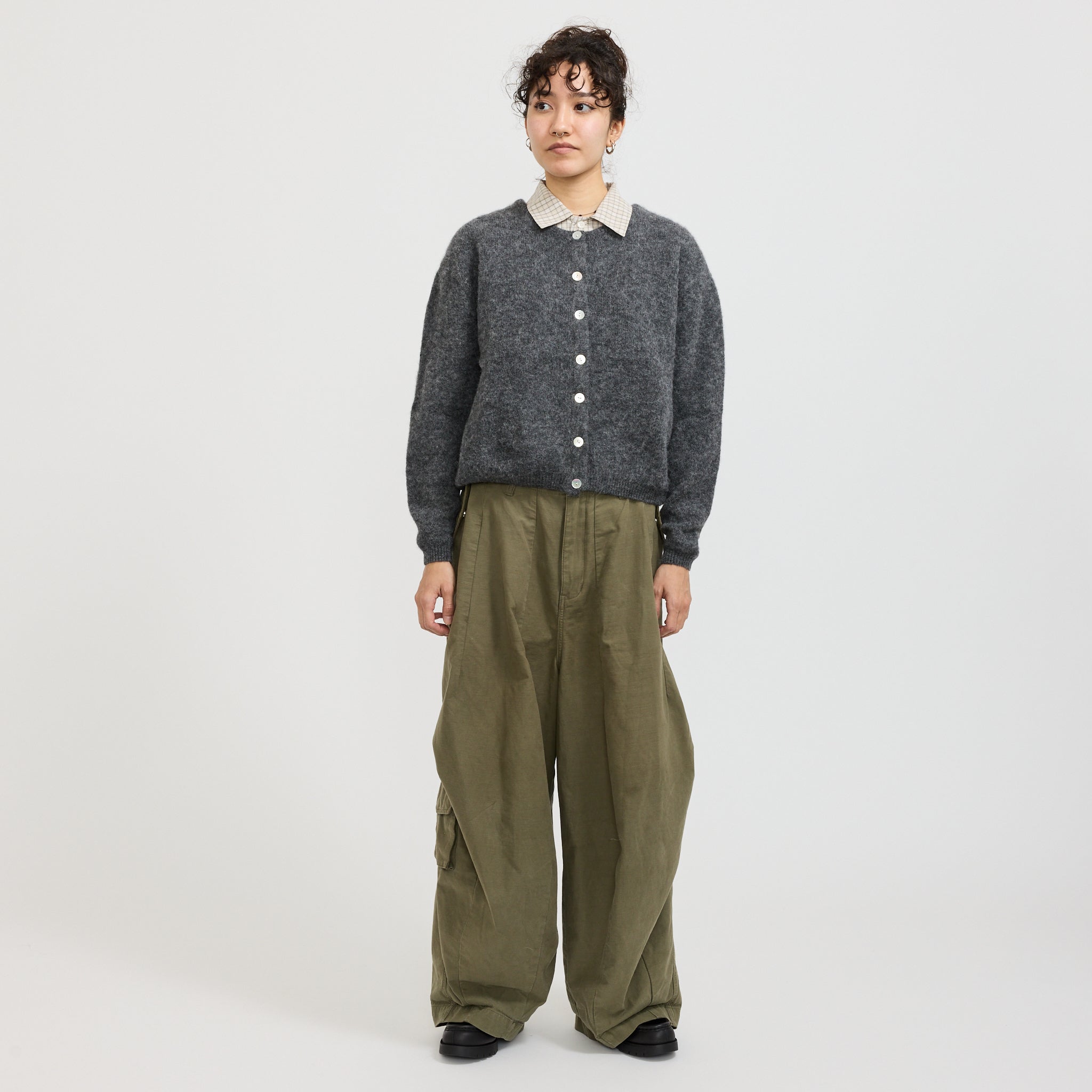 American Vintage | Vitow Cardigan Steel Melange | Maplestore
