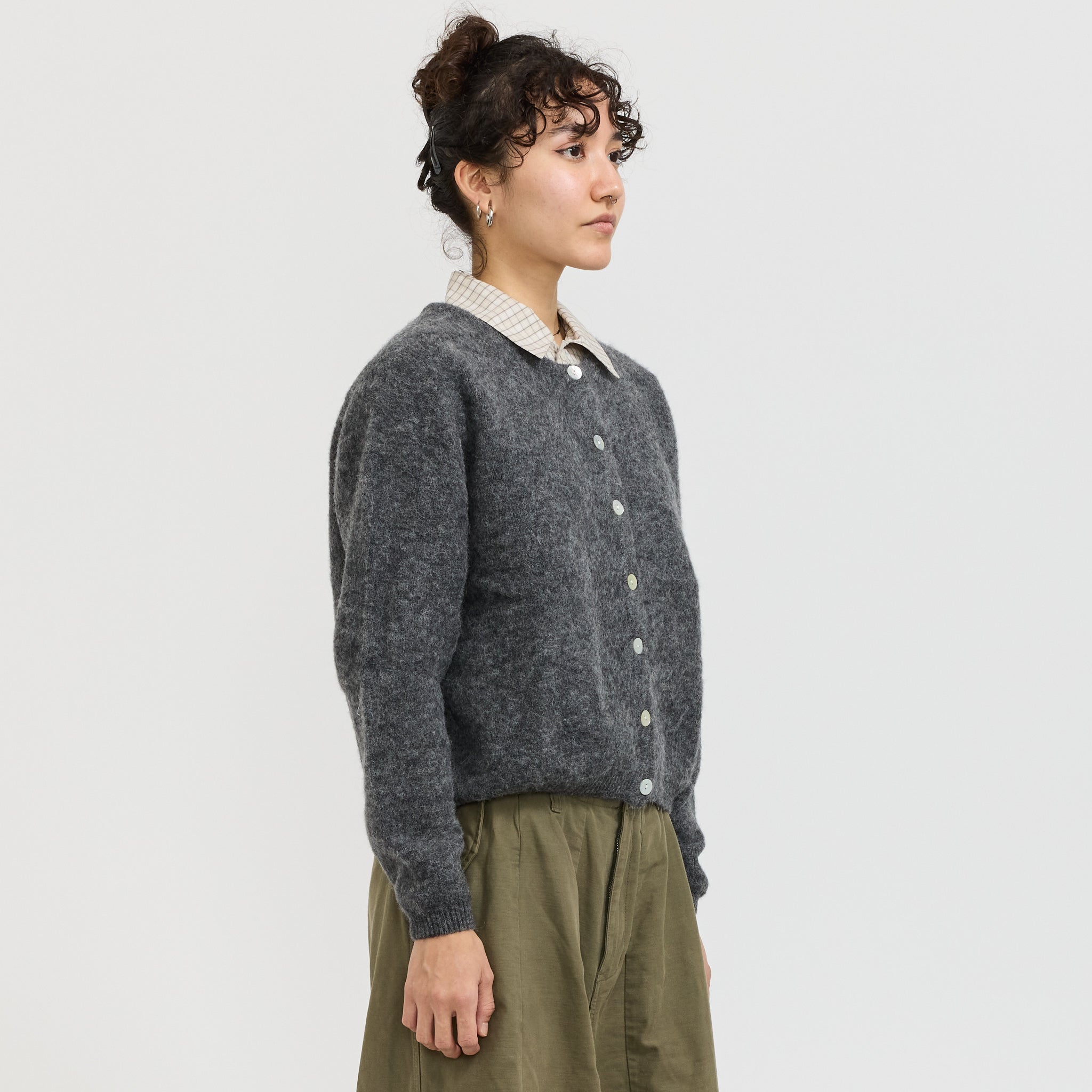 American Vintage | Vitow Cardigan Steel Melange | Maplestore