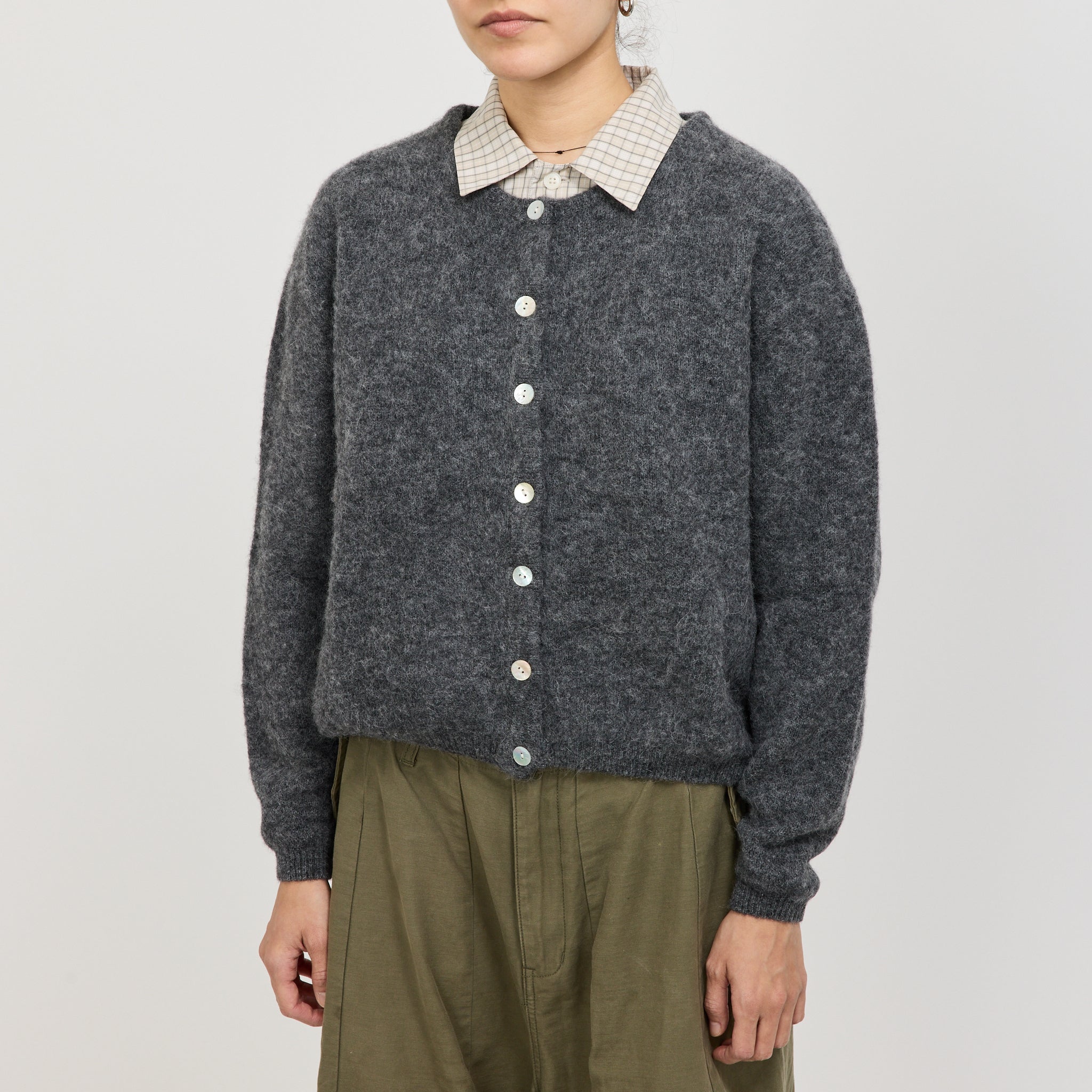 American Vintage | Vitow Cardigan Steel Melange | Maplestore
