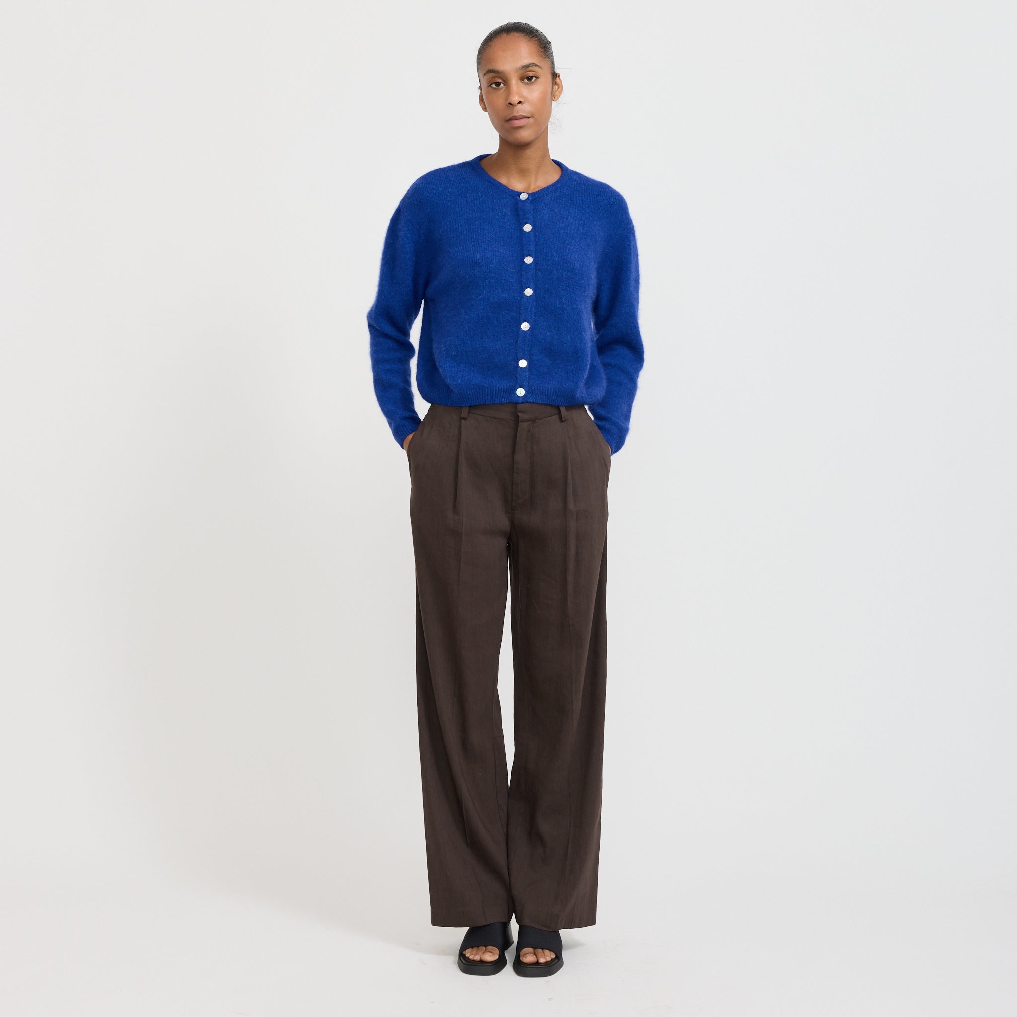 American Vintage | Vitow Cardigan Royal Blue | Maplestore