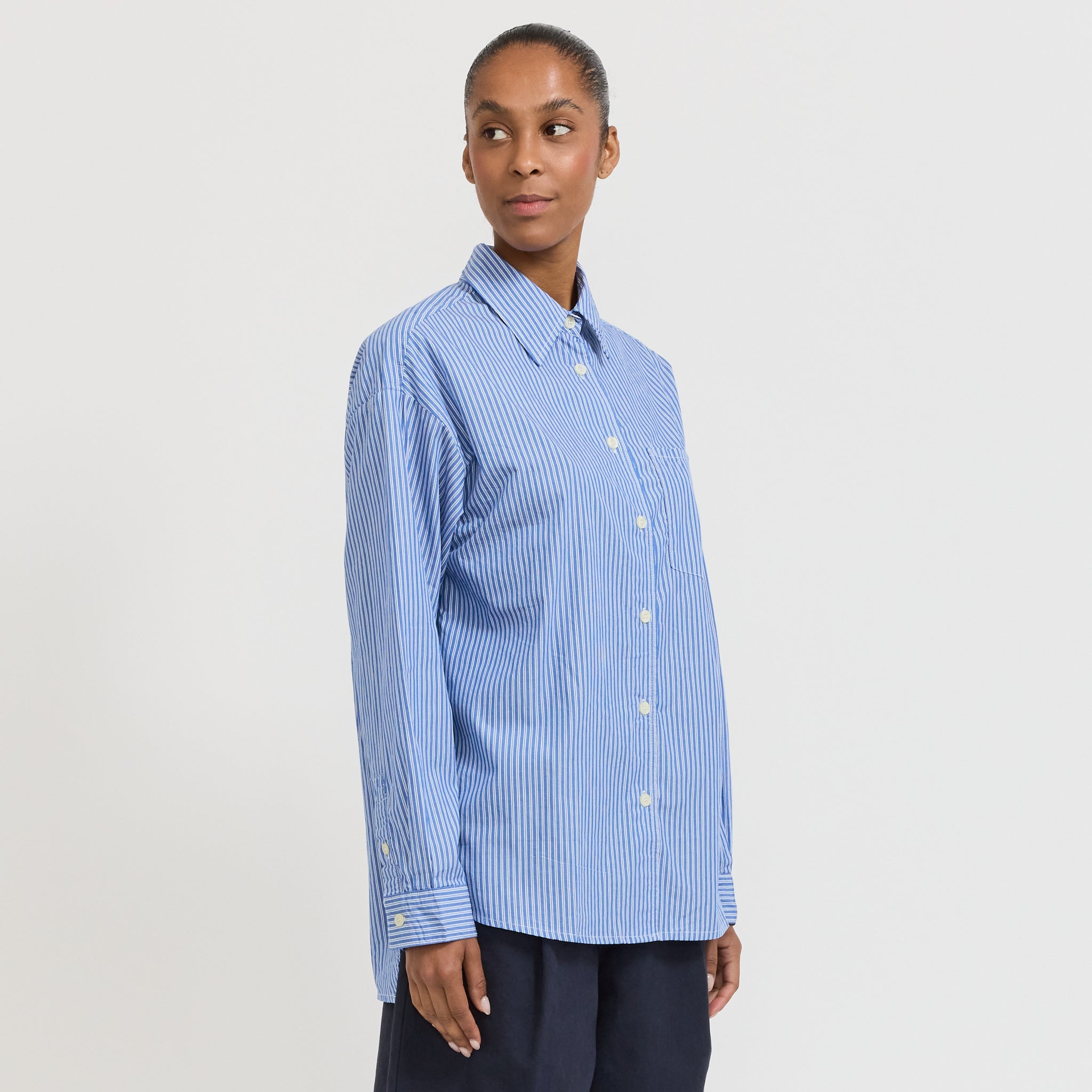 American Vintage | Zatybay Shirt Aqua Stripes | Maplestore