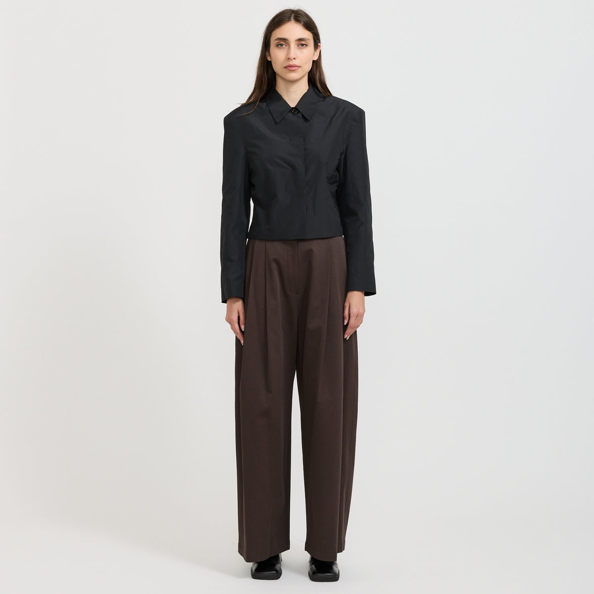 Silk Taffeta Jacket Black