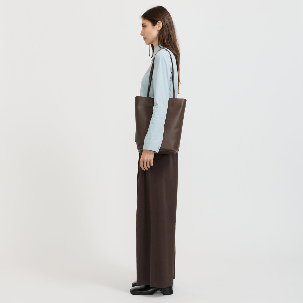 Small Tote Bag Dark Brown
