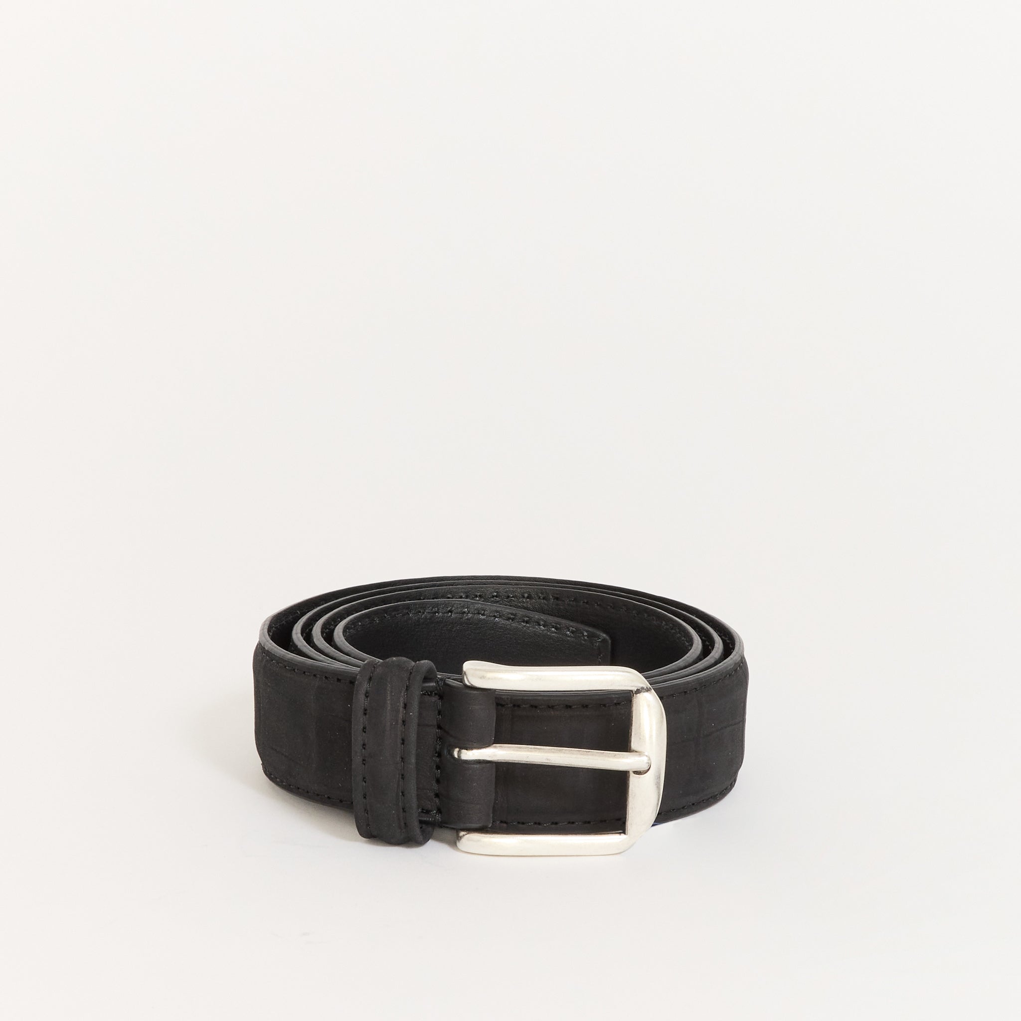 Classic Suede Belt Black