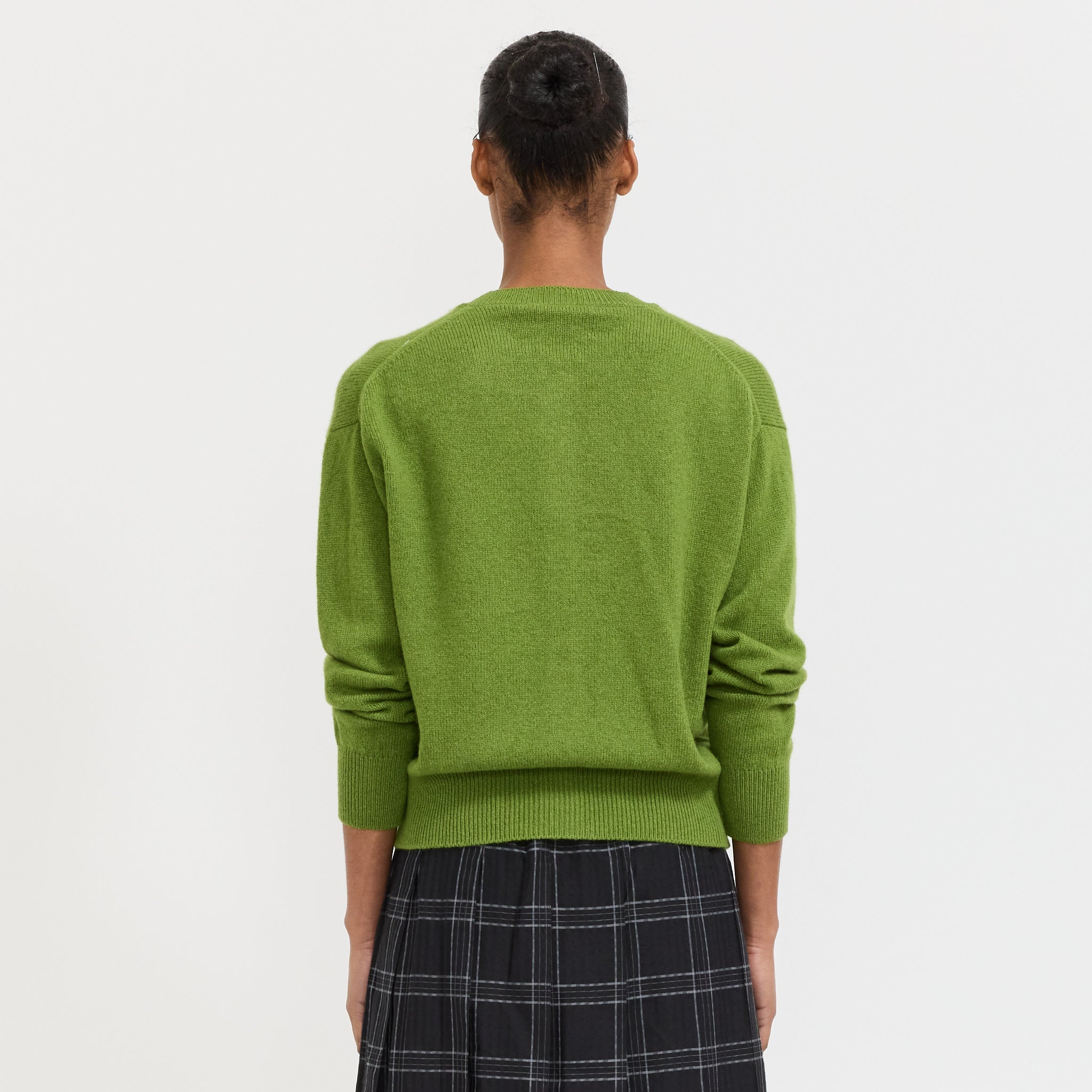 Ada Crewneck Cardigan Green