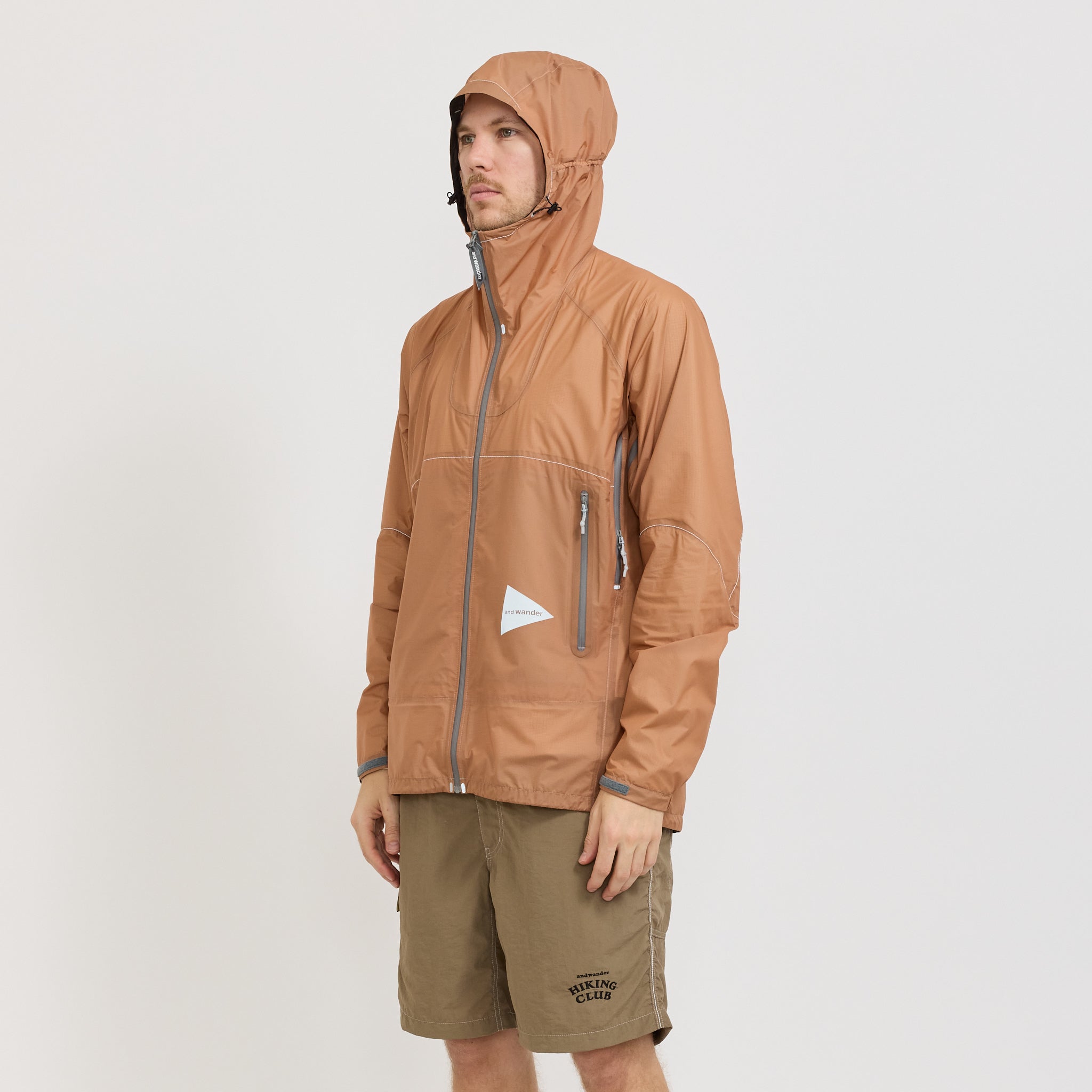 And Wander | 3L UL Rain Jacket Pink | Maplestore