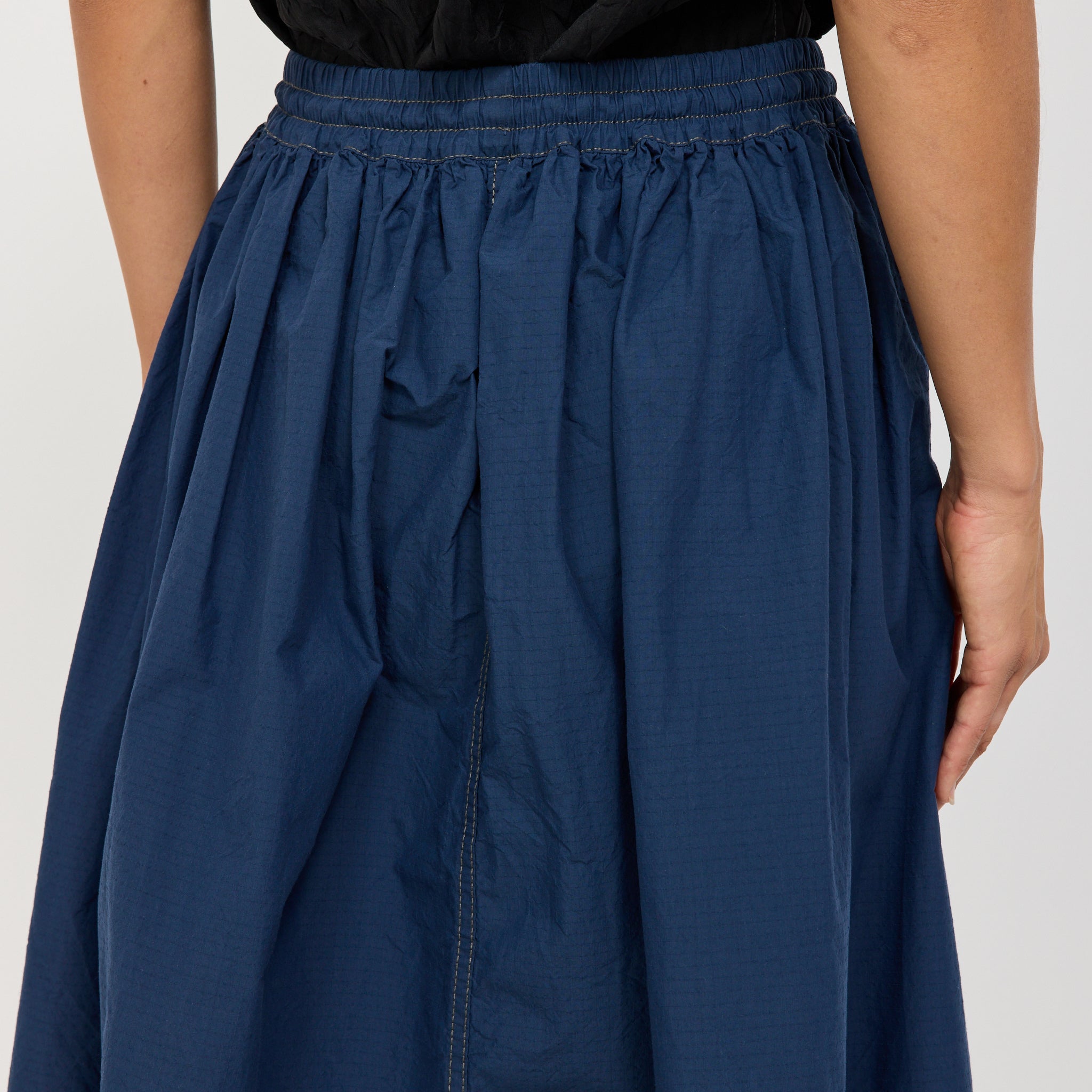 And Wander | Cordura Cotton Rip Skirt Blue | Maplestore