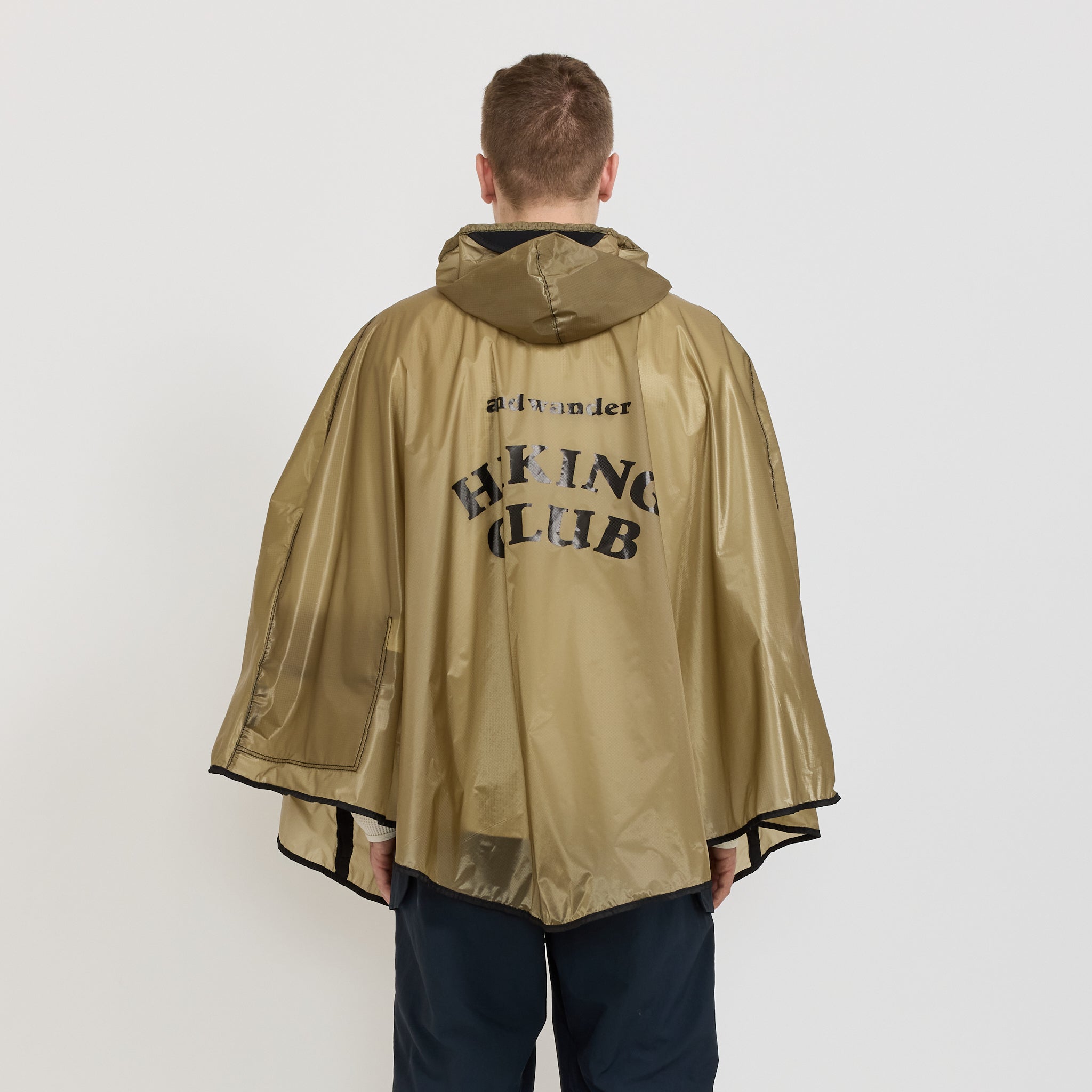 And Wander | Hiking Club Sil Poncho Beige | Maplestore