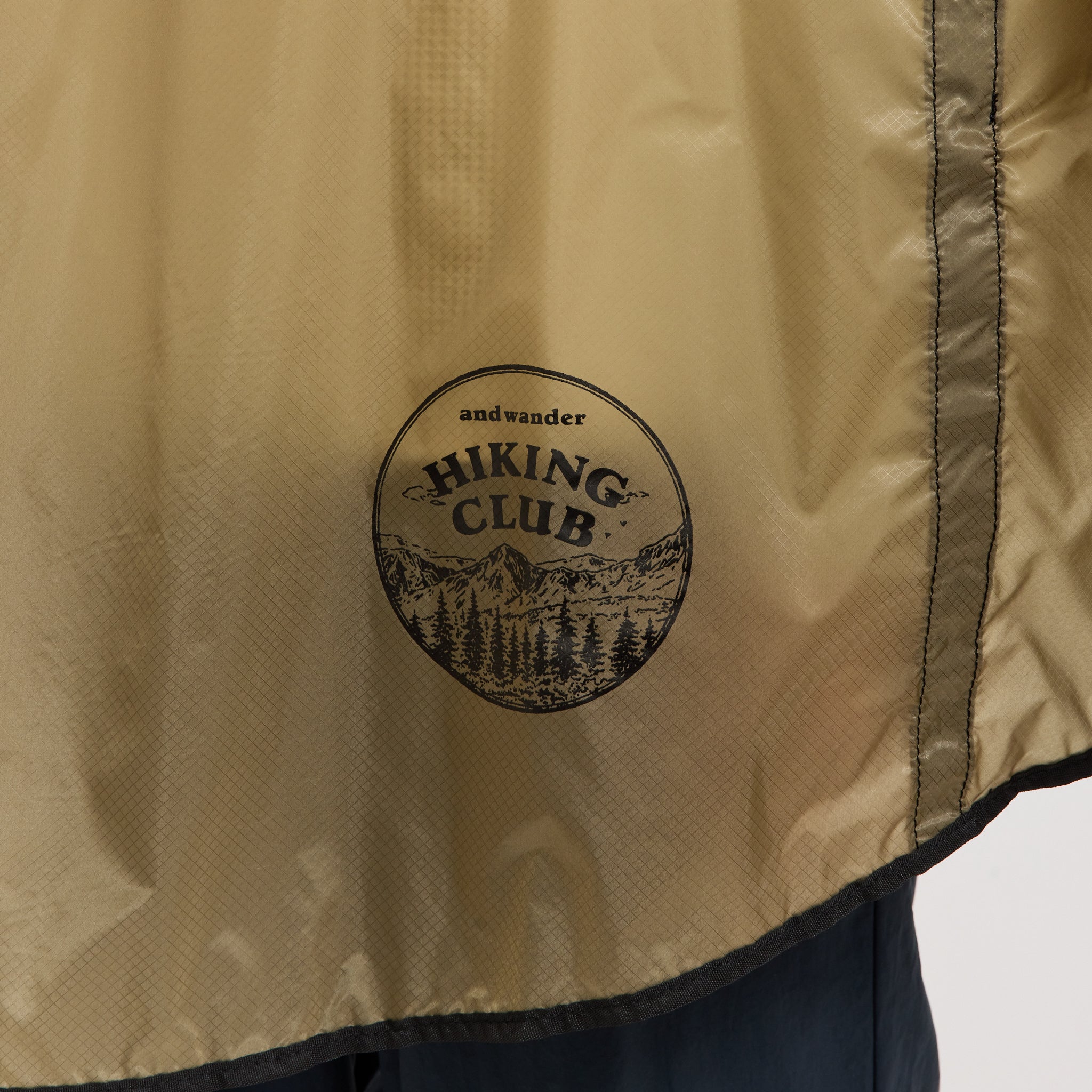 And Wander | Hiking Club Sil Poncho Beige | Maplestore