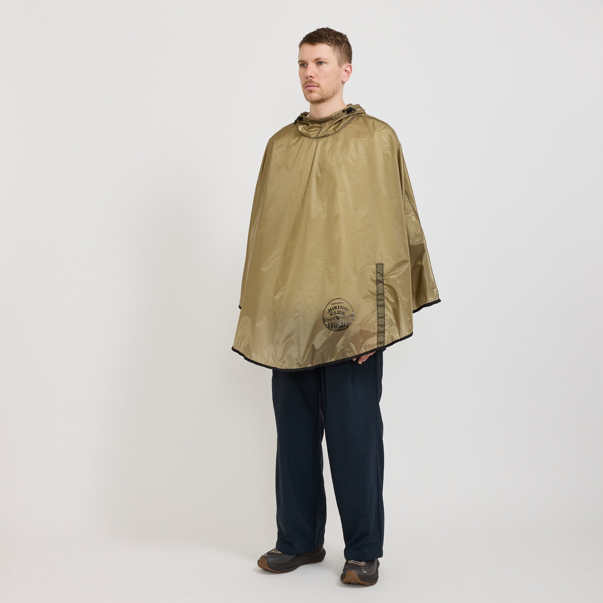 And Wander | Hiking Club Sil Poncho Beige | Maplestore