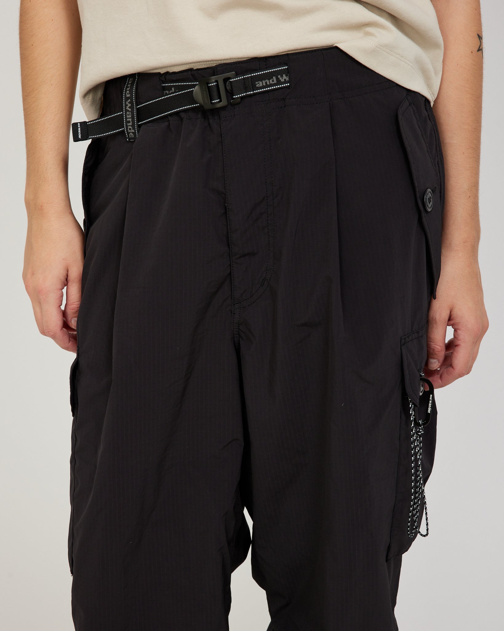 And Wander | Oversized Cargo Pants Black Womens | Maplestore