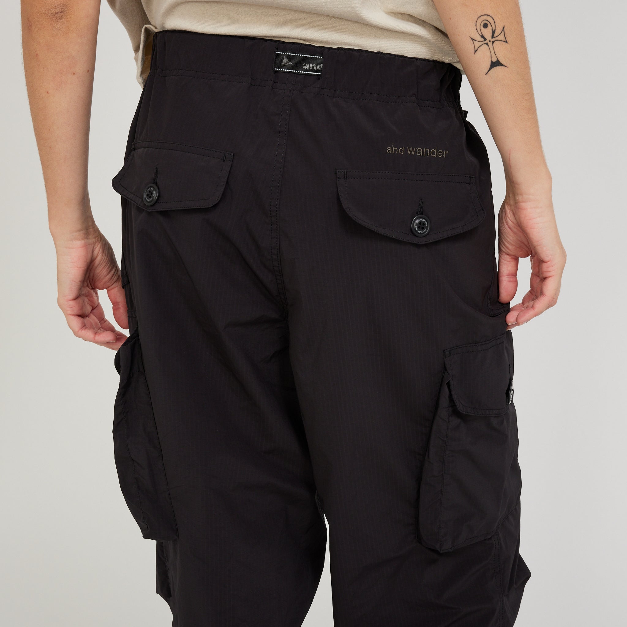 And Wander | Oversized Cargo Pants Black Womens | Maplestore