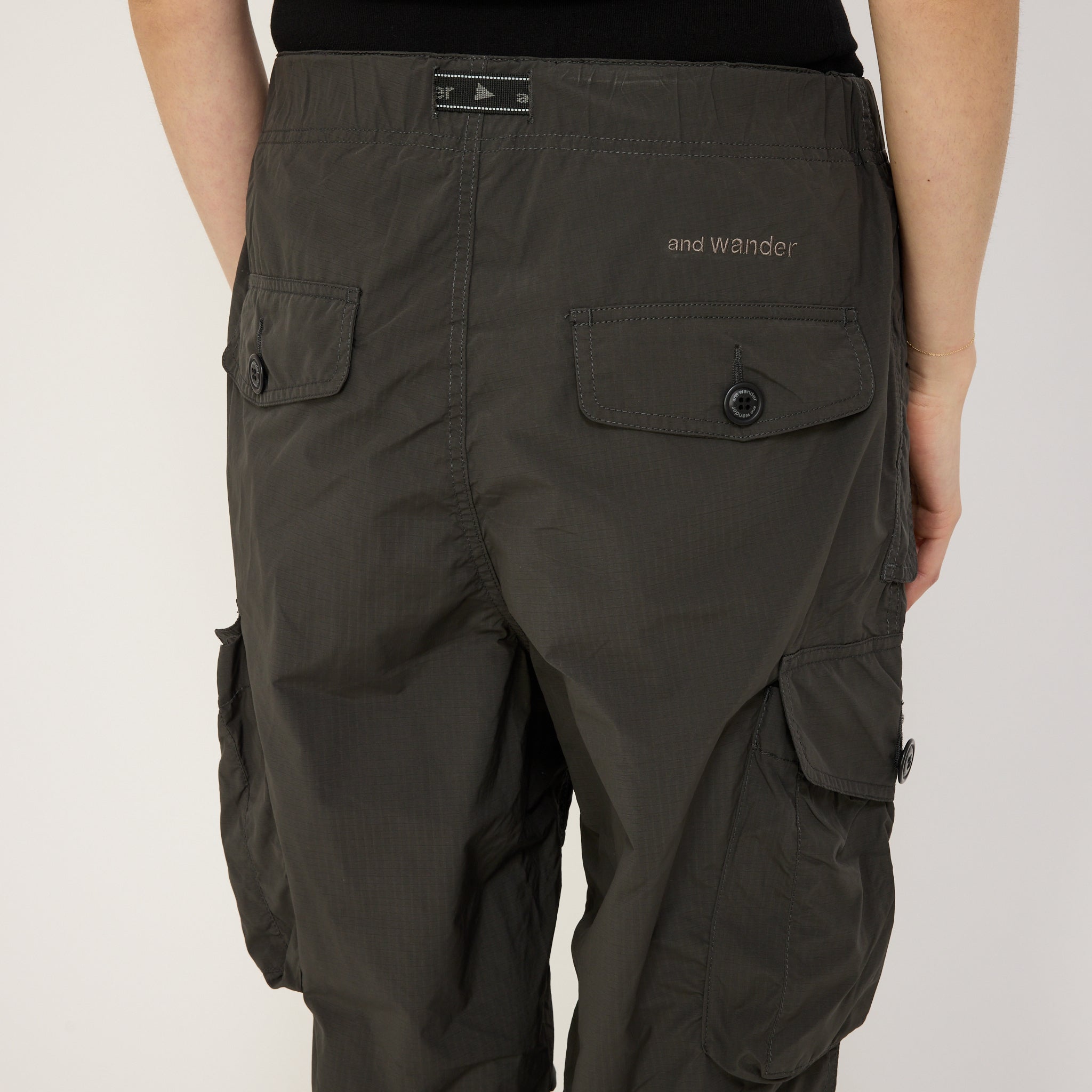 And Wander | Oversized Cargo Pants Charcoal Womens | Maplestore