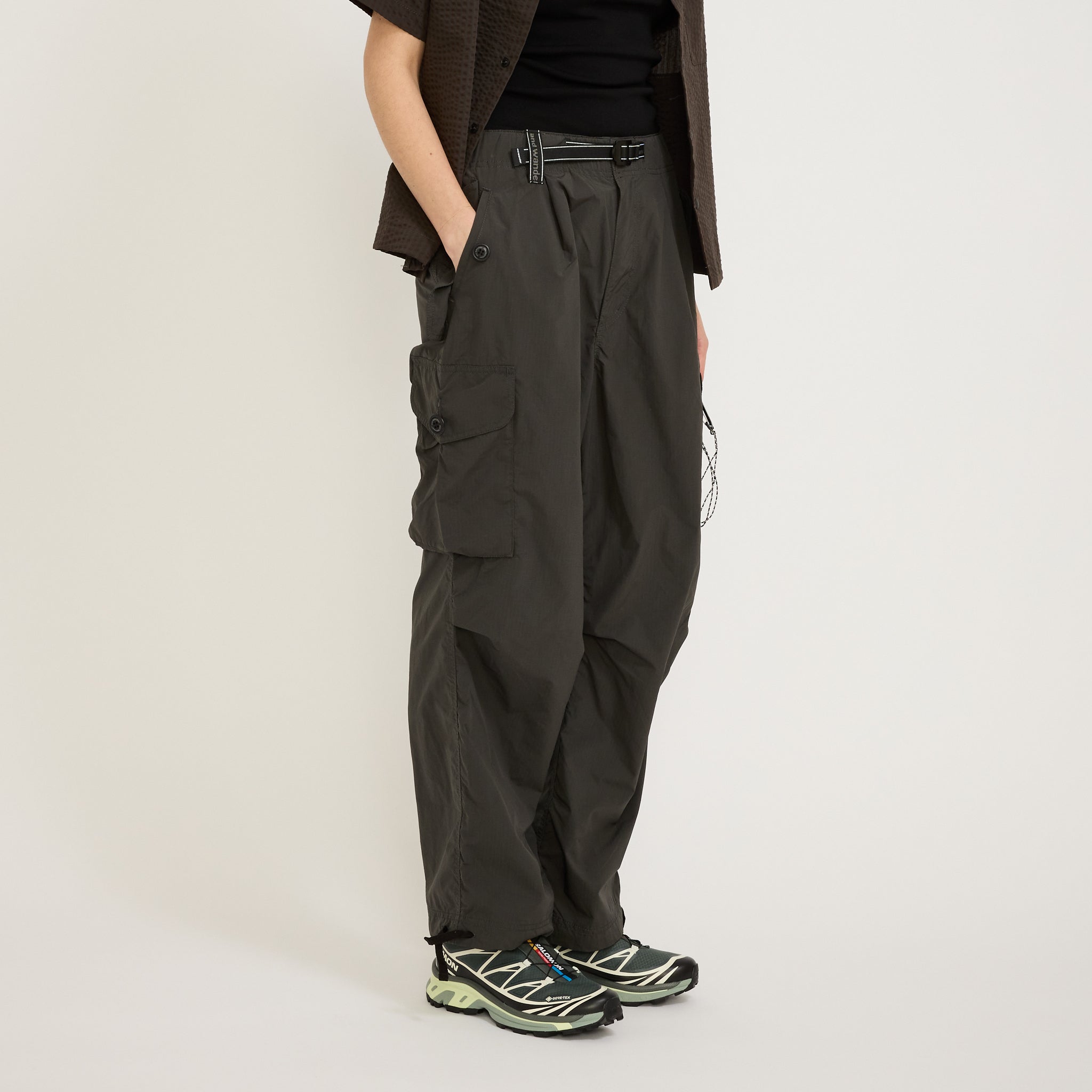 And Wander | Oversized Cargo Pants Charcoal Womens | Maplestore