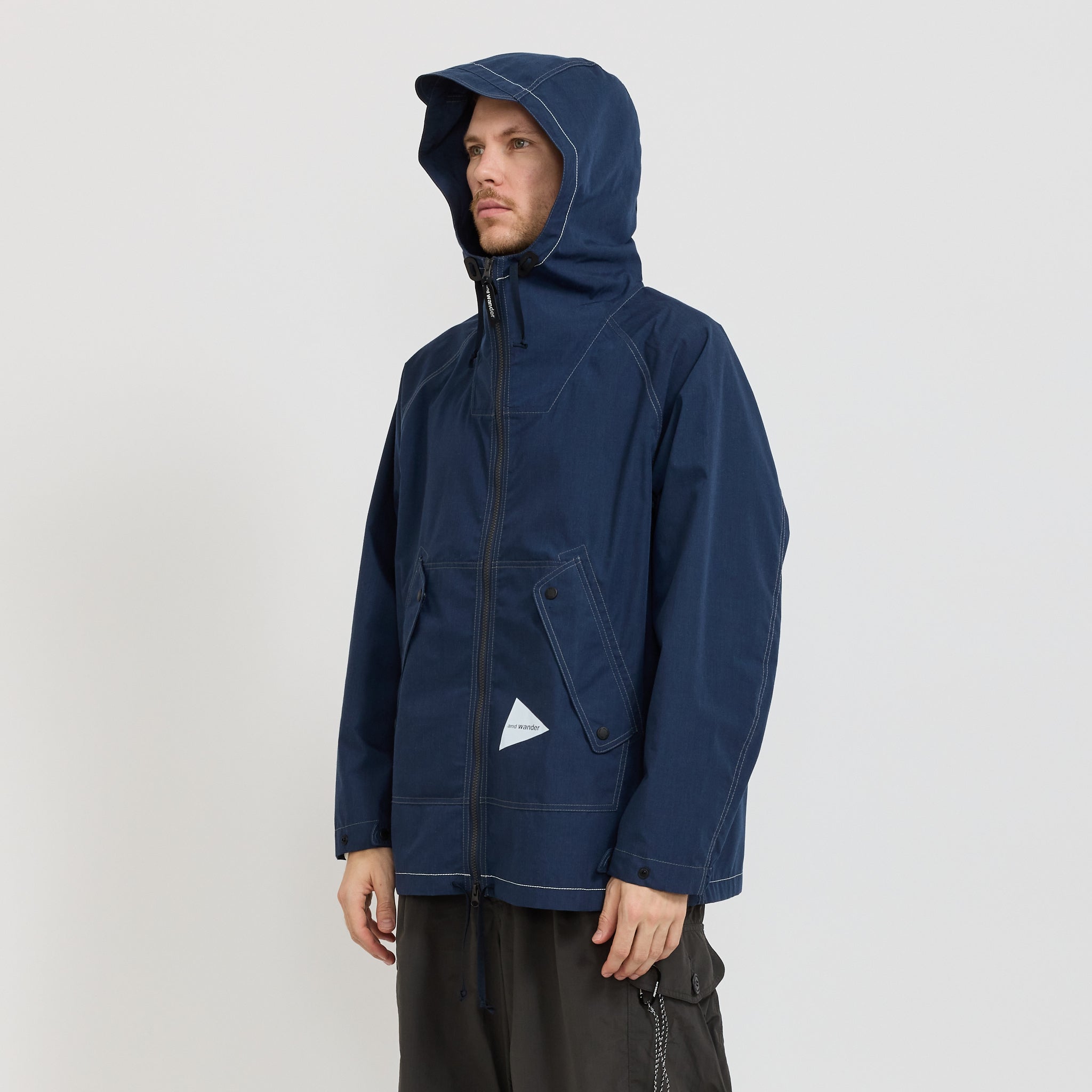 And Wander | Tough Aramid Hoodie Navy | Maplestore