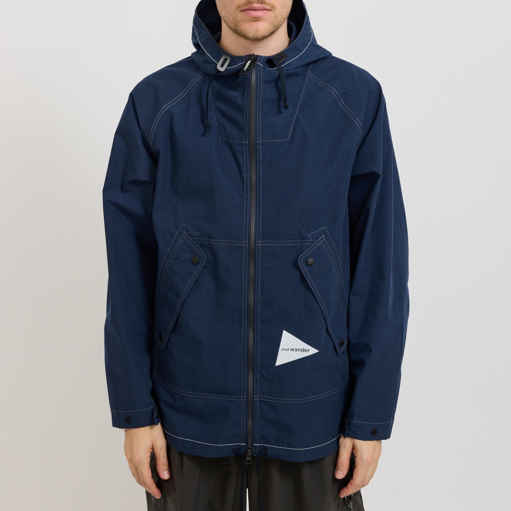 And Wander | Tough Aramid Hoodie Navy | Maplestore