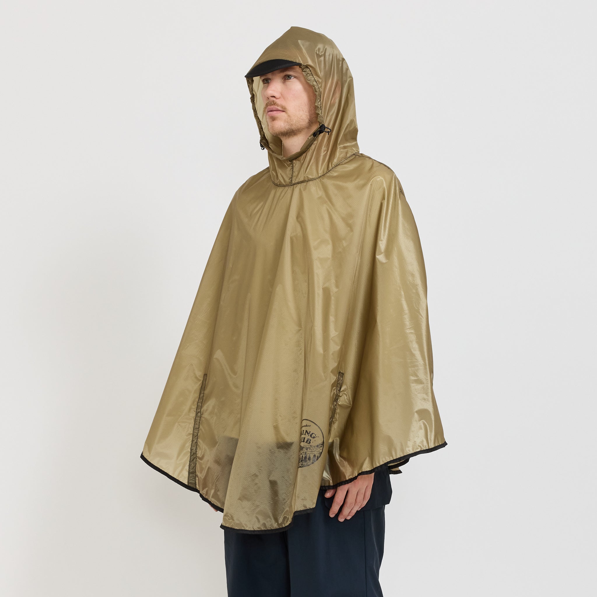 And Wander | Hiking Club Sil Poncho Beige | Maplestore