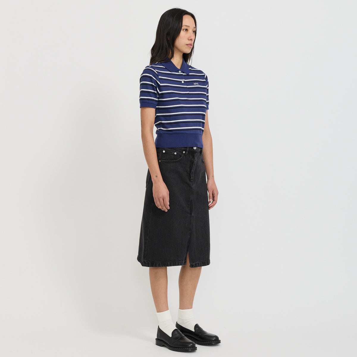 A.P.C. | Lizzie Skirt Washed Black | Maplestore