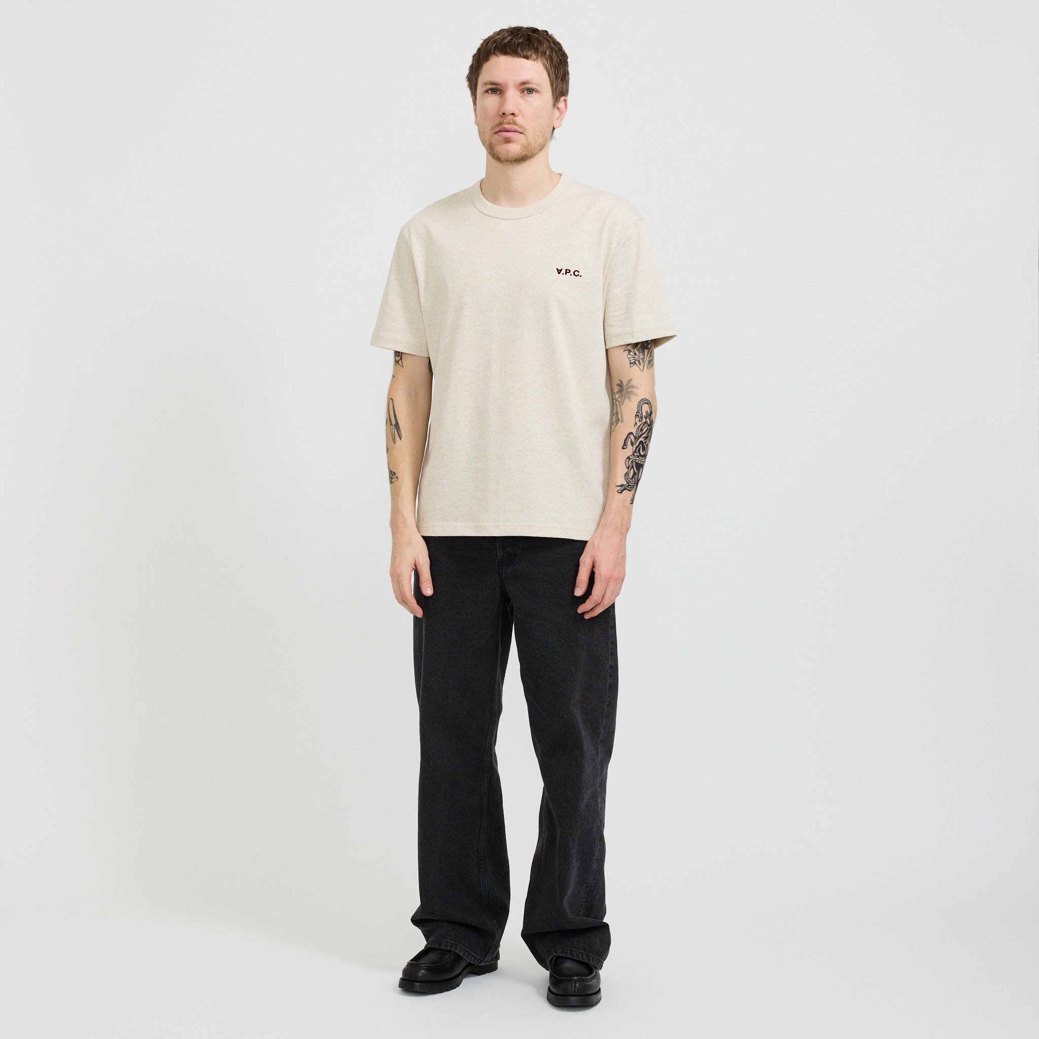 Boxy Petit VPC T-Shirt Ecru/Red