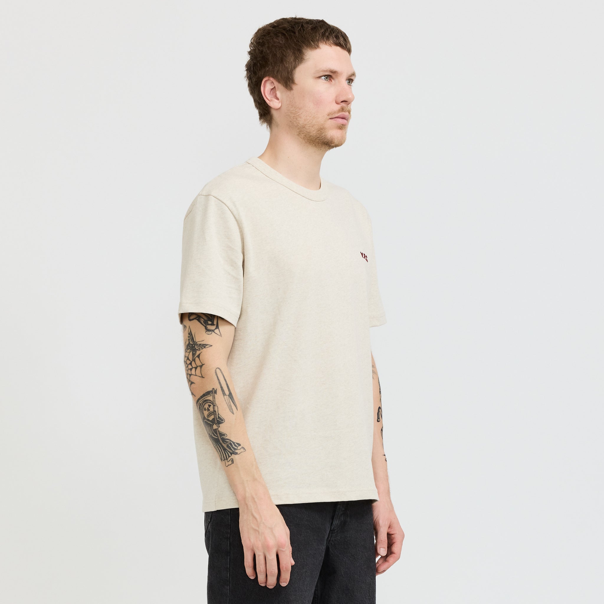Boxy Petit VPC T-Shirt Ecru/Red