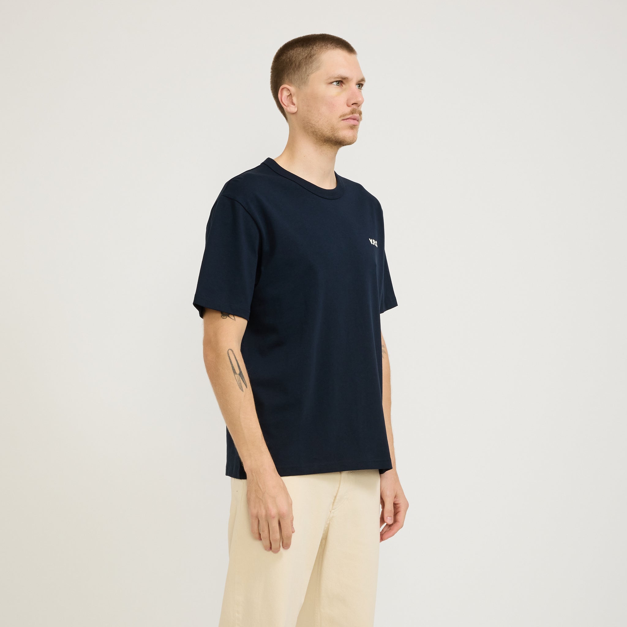 A.P.C. | Boxy Petit VPC T-Shirt Dark Navy/Ecru | Maplestore
