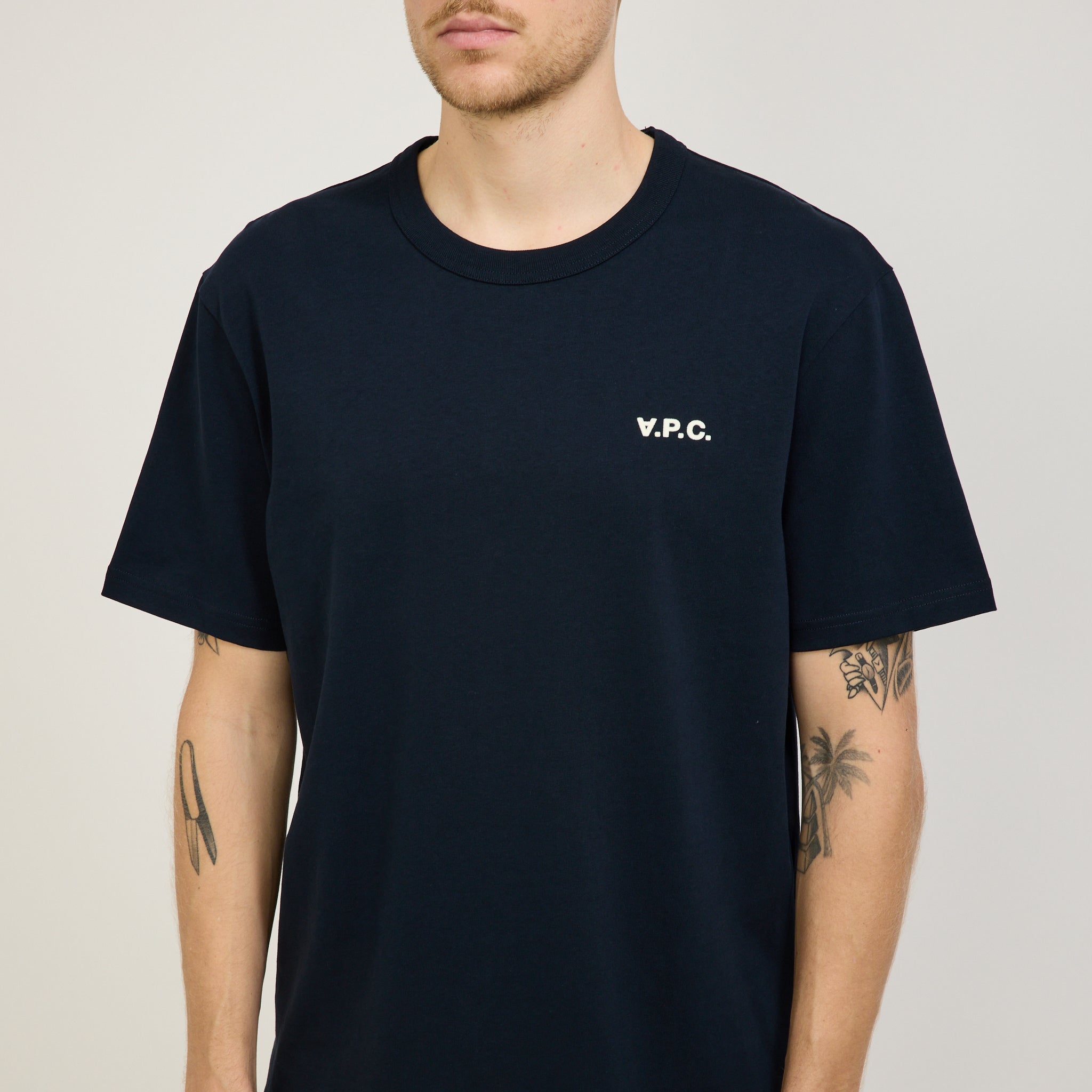A.P.C. | Boxy Petit VPC T-Shirt Dark Navy/Ecru | Maplestore